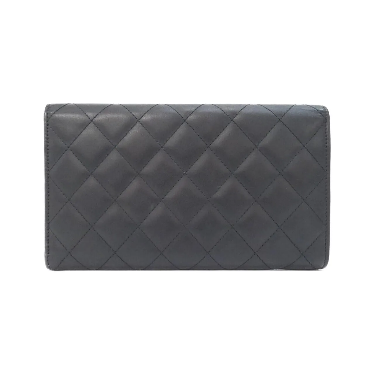 CHANEL Cambon 46645 Wallet Patent Leather 黑色 漆皮 中古品B - 縮圖 2