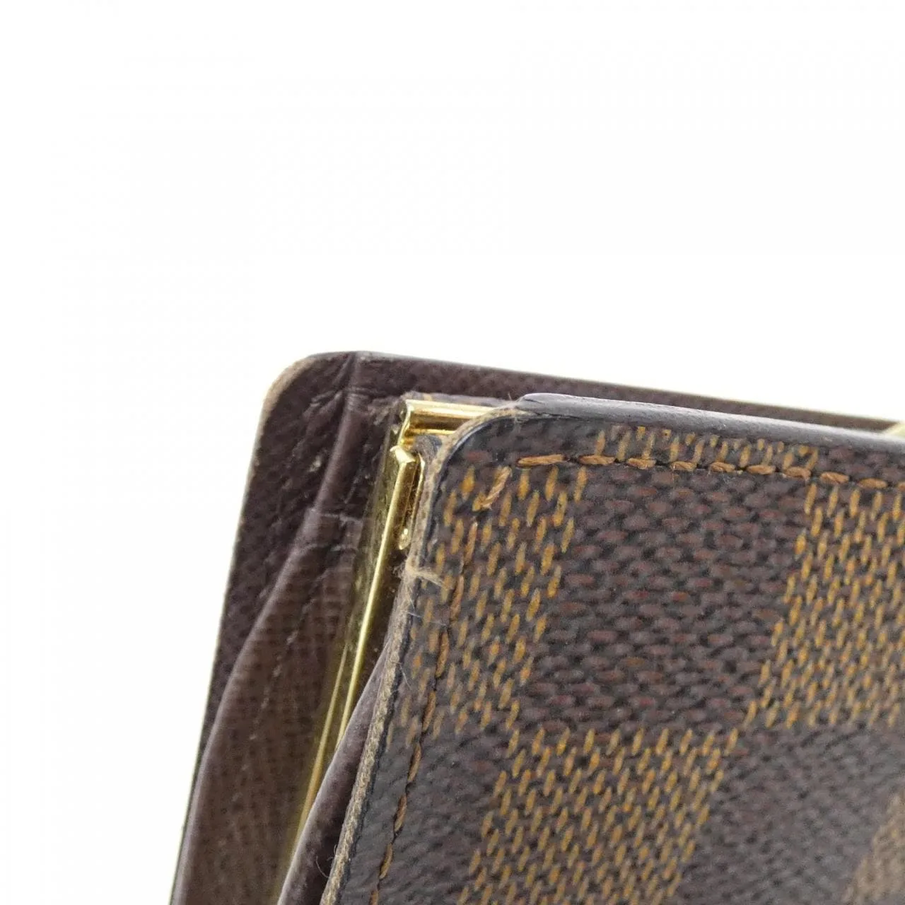 LOUIS VUITTON N61664 Wallet Damier 黑色 Damier 中古品B - 縮圖 3