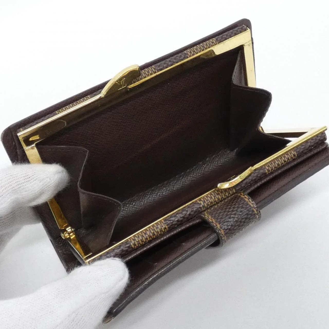 LOUIS VUITTON N61664 Wallet Damier 黑色 Damier 中古品B - 縮圖 8