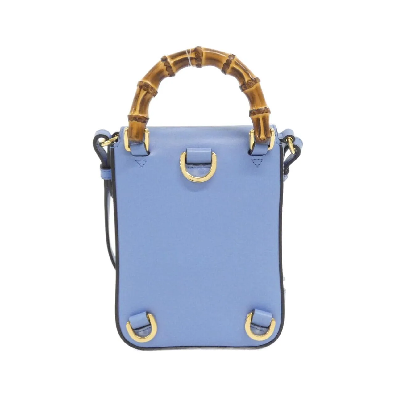 GUCCI 702106 UZY0T Handbag Leather Black Leather Rank A - Thumbnail 2