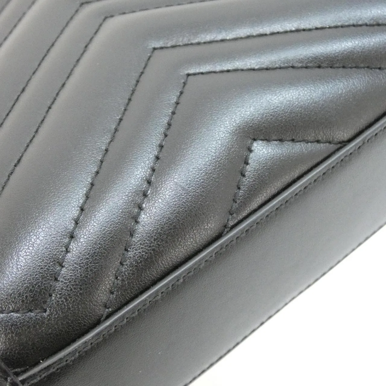 GUCCI 696123 DTDHT Handbag Leather Black Leather Rank A - Thumbnail 4