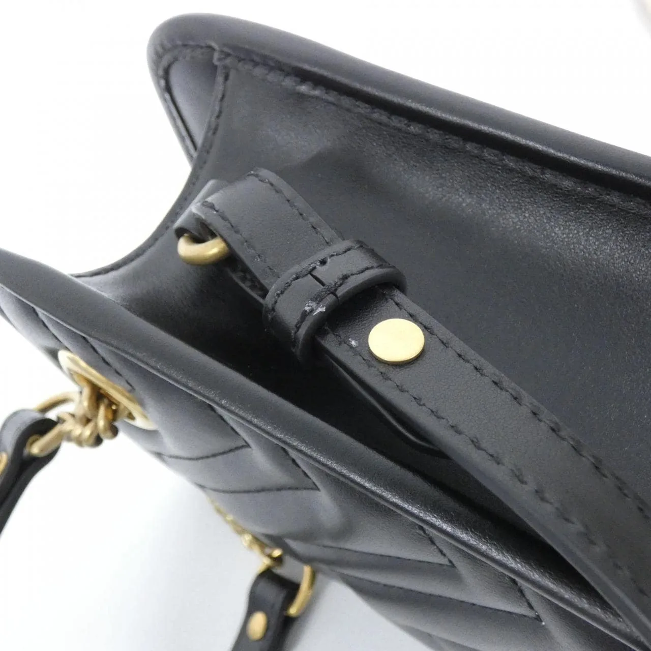 GUCCI 696123 DTDHT Handbag Leather Black Leather Rank A - Thumbnail 6