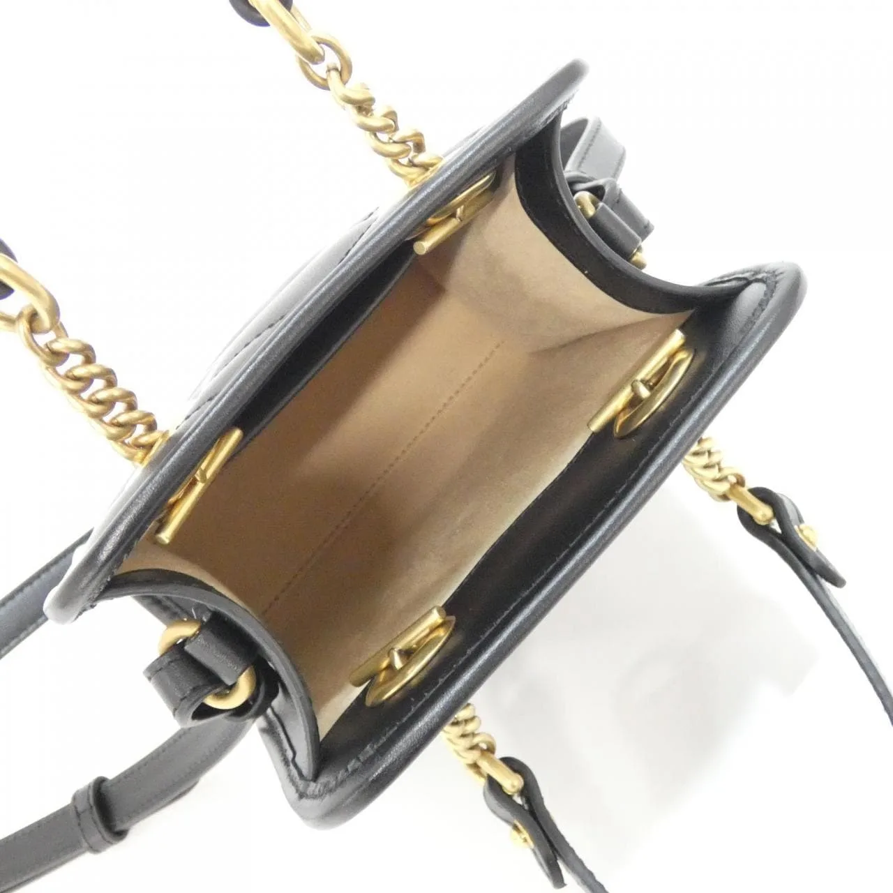 GUCCI 696123 DTDHT Handbag Leather Black Leather Rank A - Thumbnail 8