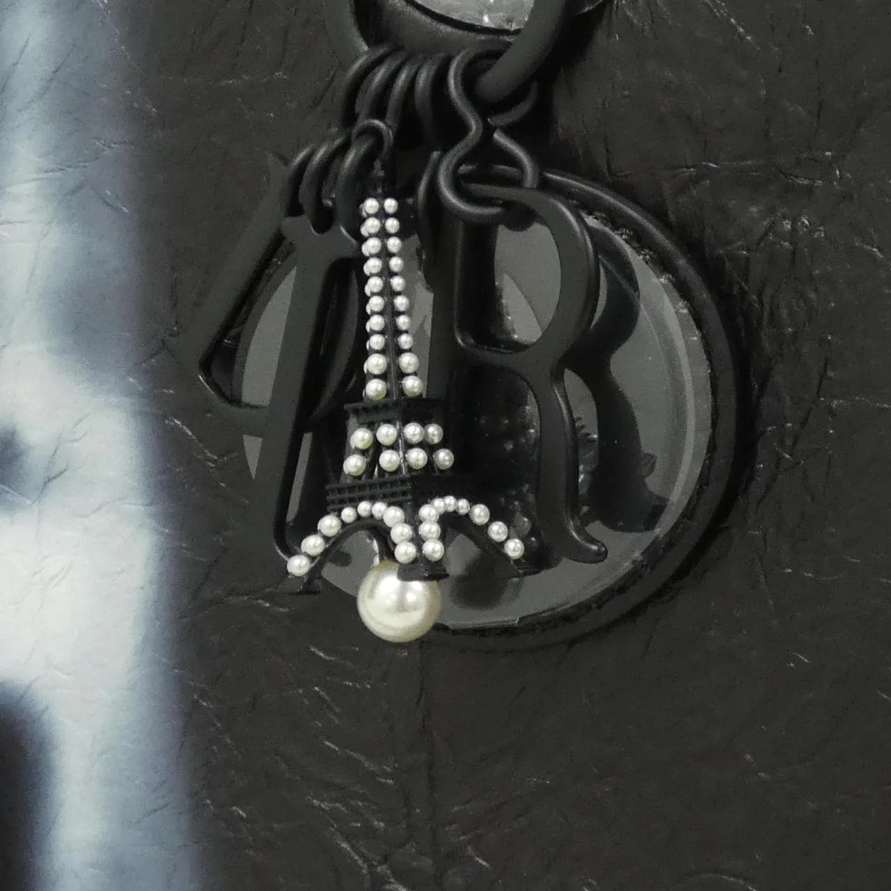 DIOR Lady Dior M0565SZBC Handbag 黑色 中古品A - 縮圖 4