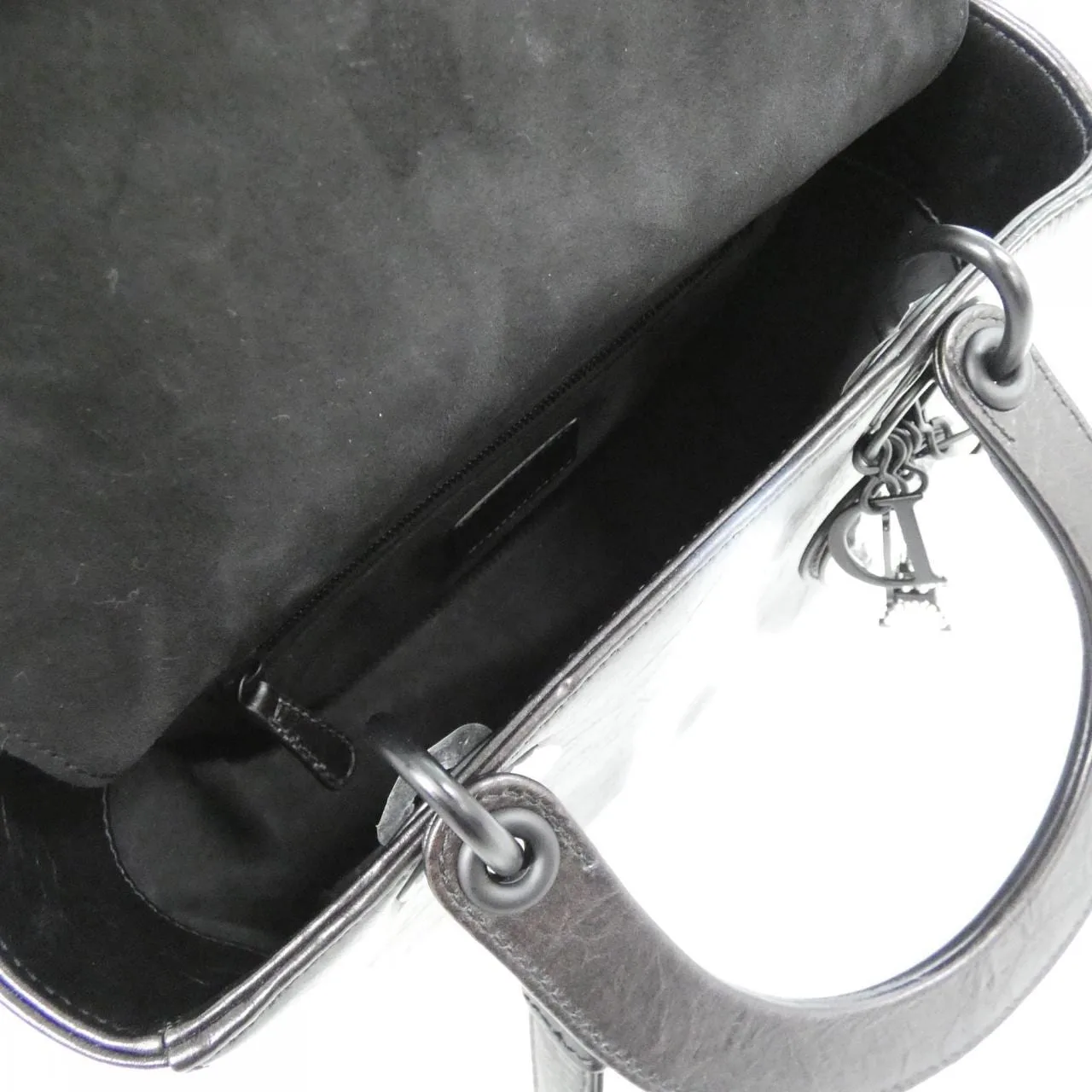 DIOR Lady Dior M0565SZBC Handbag 黑色 中古品A - 縮圖 9