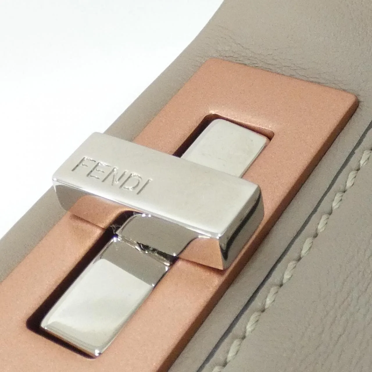 FENDI Peekaboo 8BN290 A0QP Handbag Leather Black Leather Rank A - Thumbnail 4