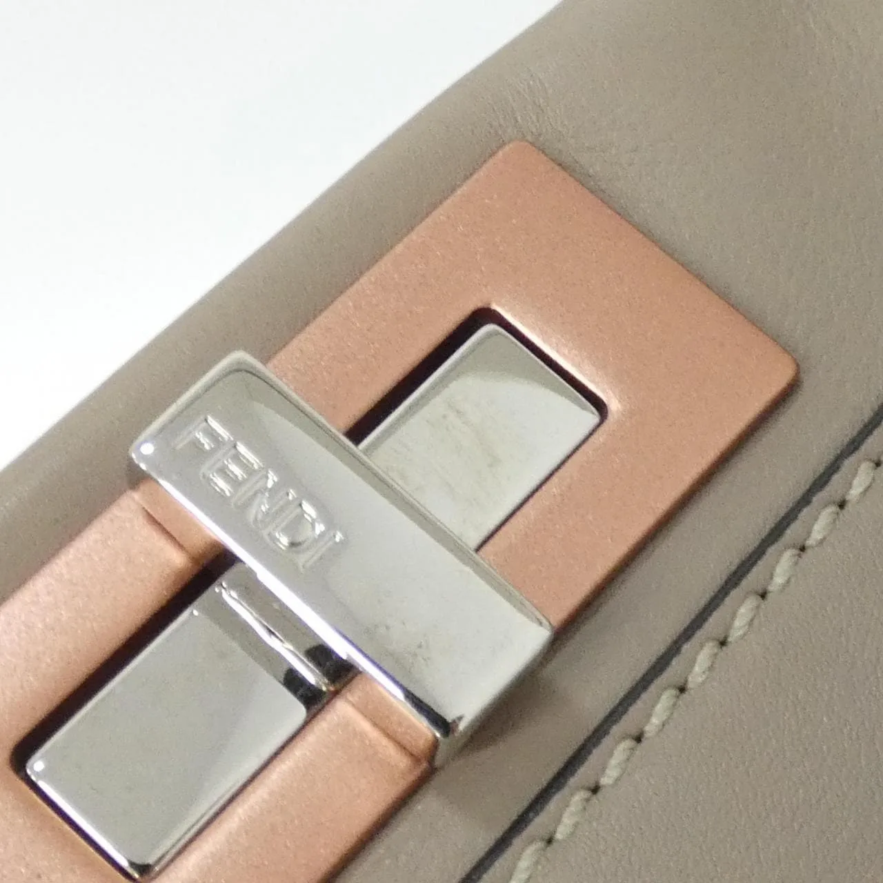 FENDI Peekaboo 8BN290 A0QP Handbag Leather Black Leather Rank A - Thumbnail 5