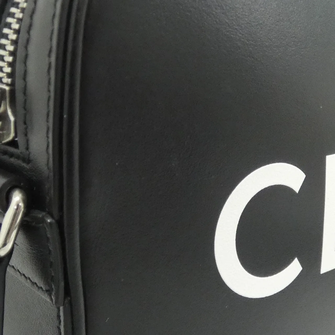 CELINE Triomphe 194503DOT Shoulder Black Rank A - Thumbnail 8