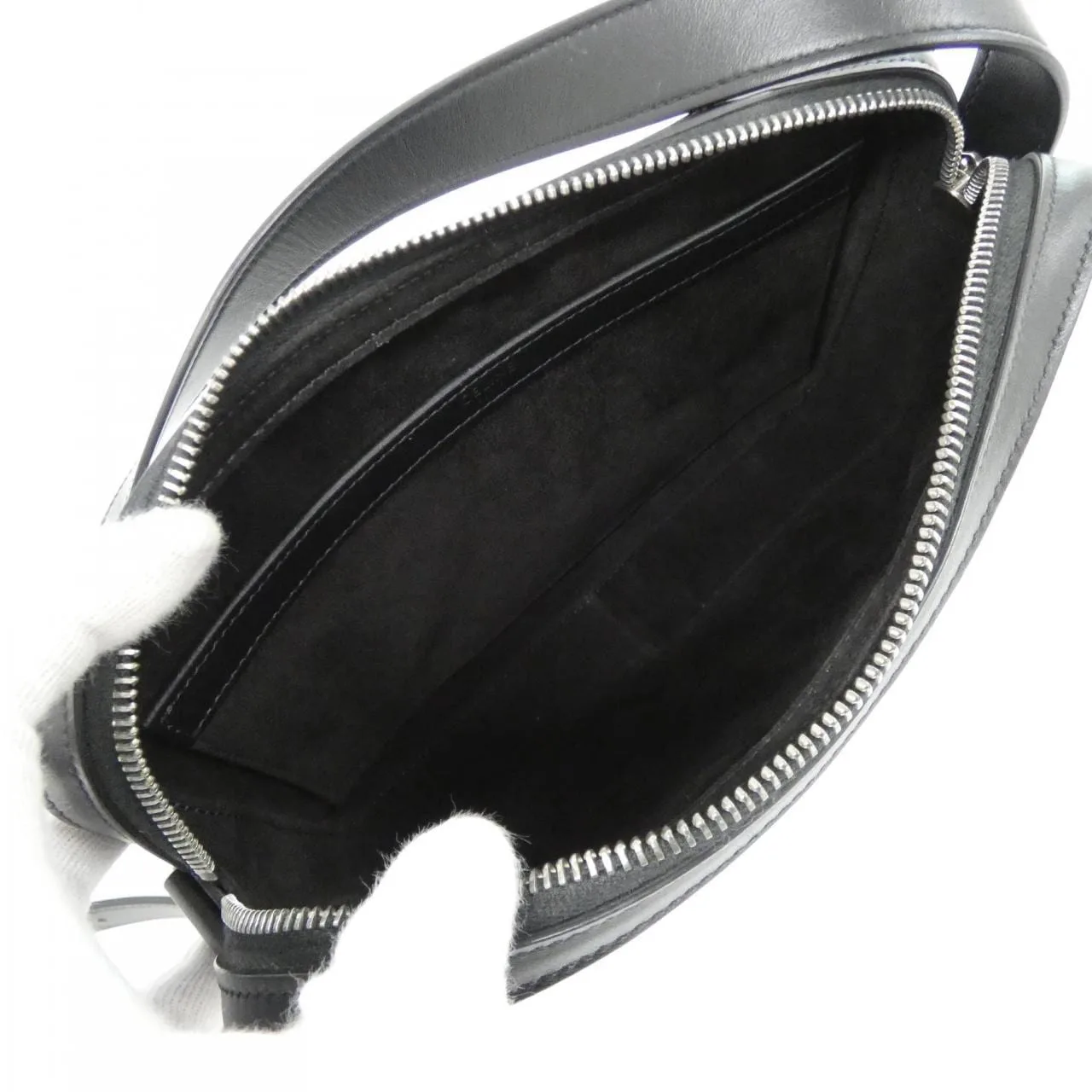 CELINE Triomphe 194503DOT Shoulder Black Rank A - Thumbnail 10