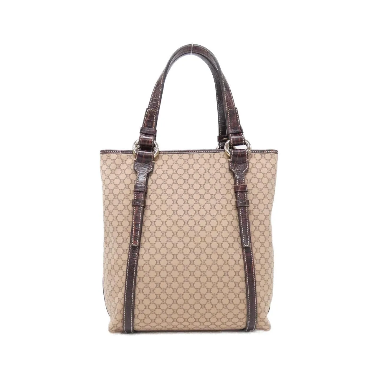 CELINE 手提包 帆布 棕色 帆布 中古品A - 縮圖 2