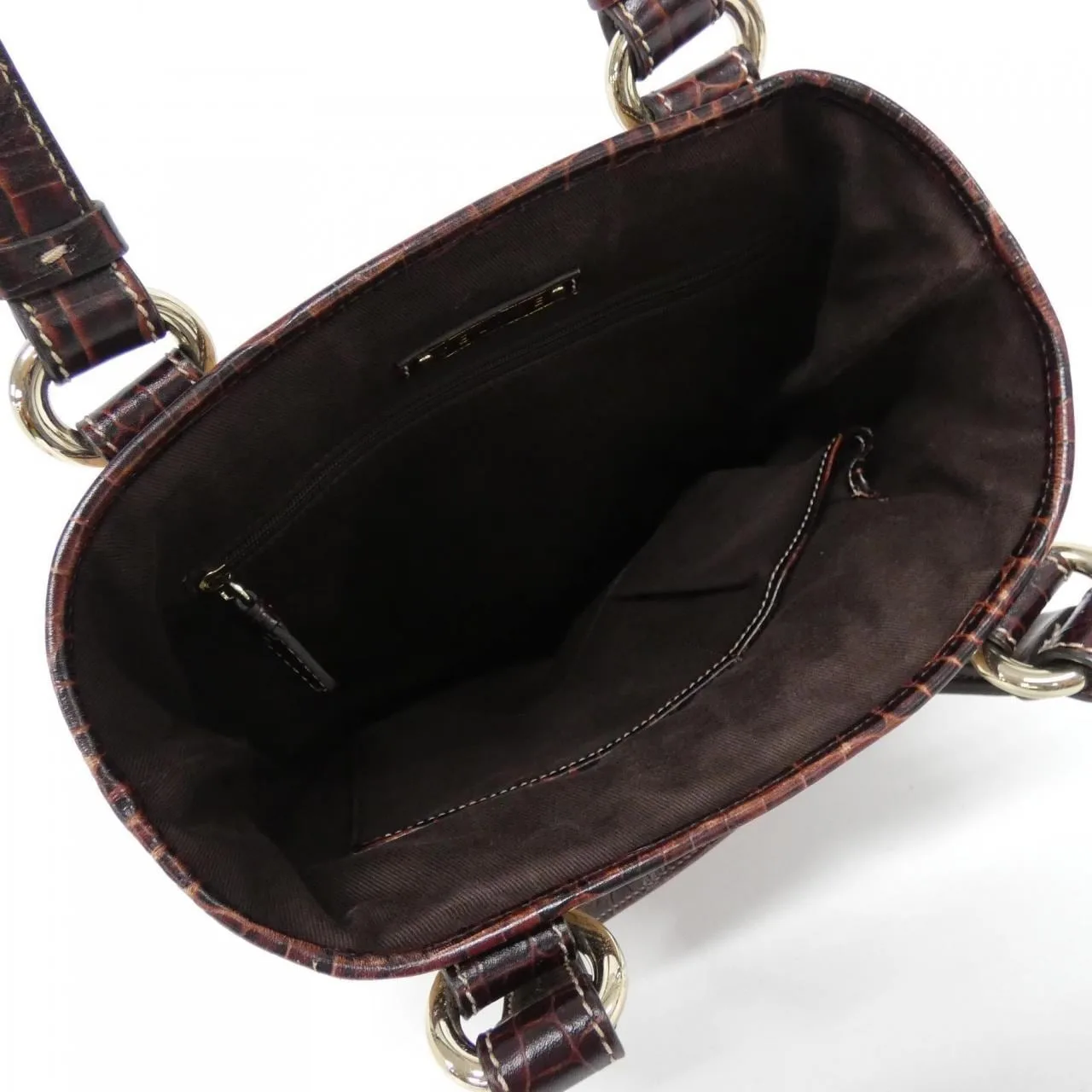 CELINE 手提包 帆布 棕色 帆布 中古品A - 縮圖 7