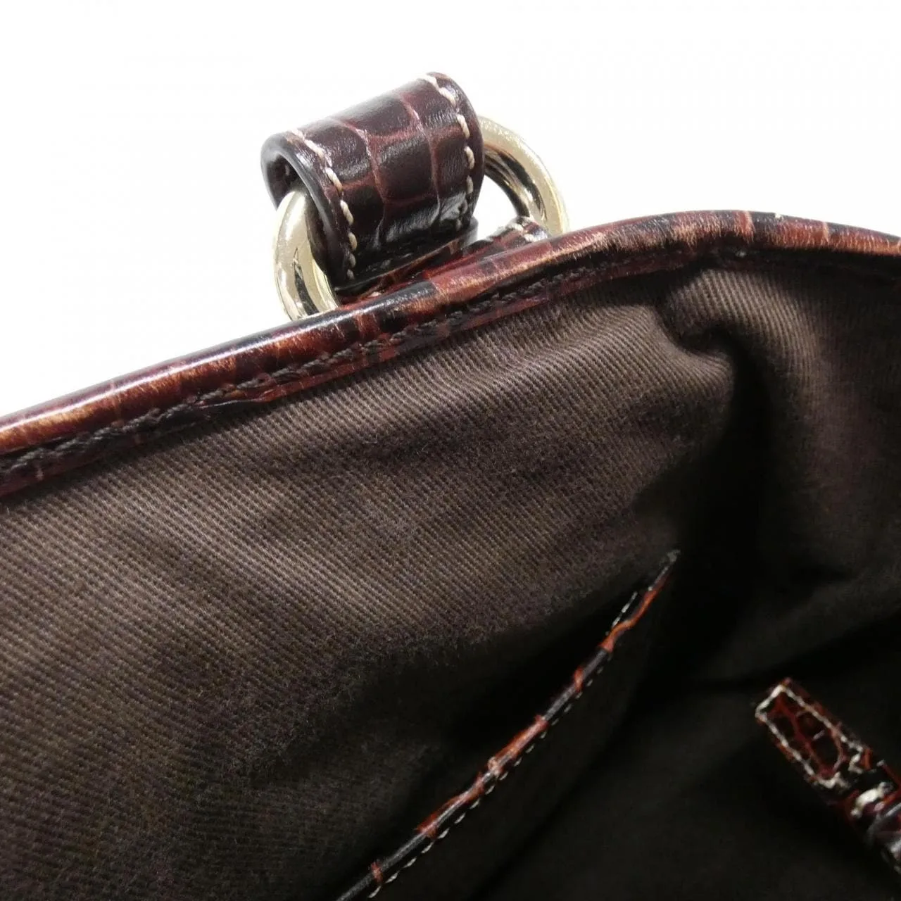 CELINE 手提包 帆布 棕色 帆布 中古品A - 縮圖 8