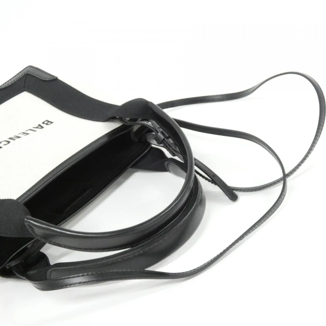 BALENCIAGA 390346 2HH3N Handbag Canvas 深藍色 帆布 中古品A - 縮圖 6