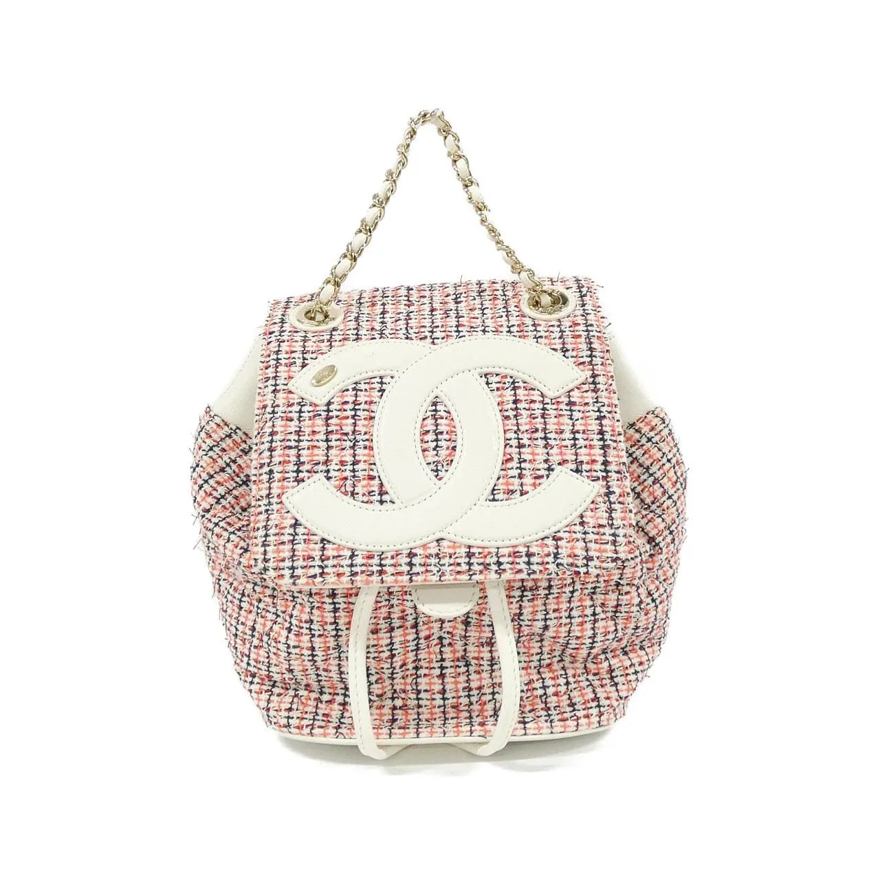 CHANEL AS0325 Backpack Tweed Black