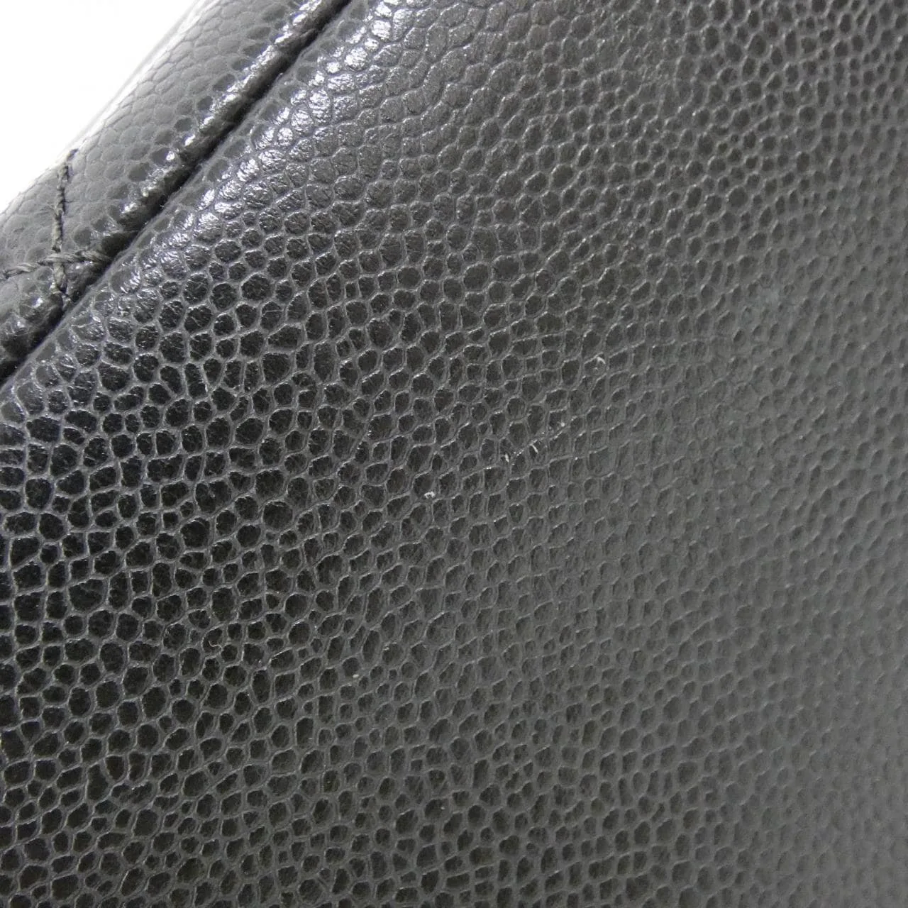 CHANEL 50995 Shoulder Grained Calfskin 黑色 荔枝紋牛皮 中古品A - 縮圖 4