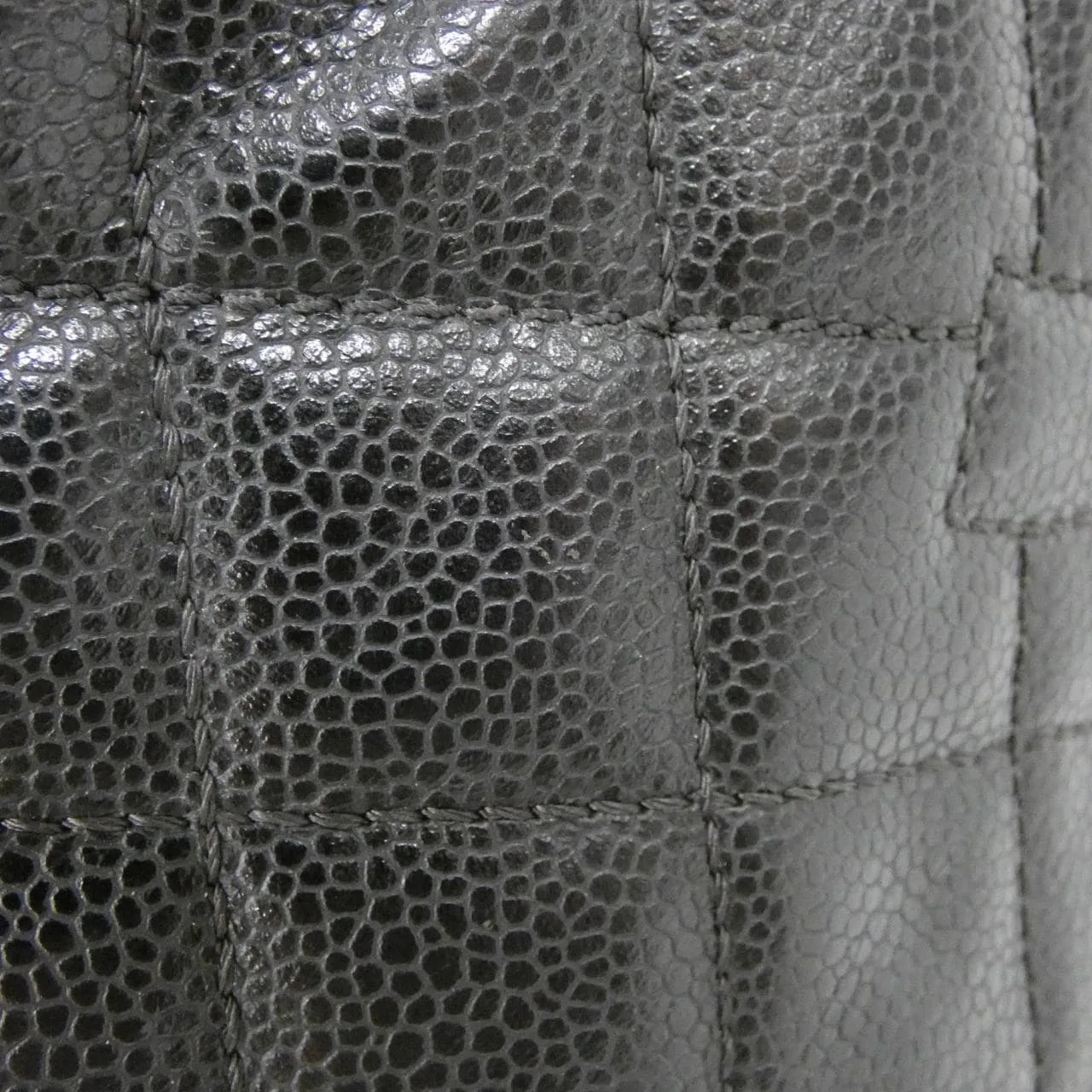 CHANEL 50995 Shoulder Grained Calfskin 黑色 荔枝紋牛皮 中古品A - 縮圖 6