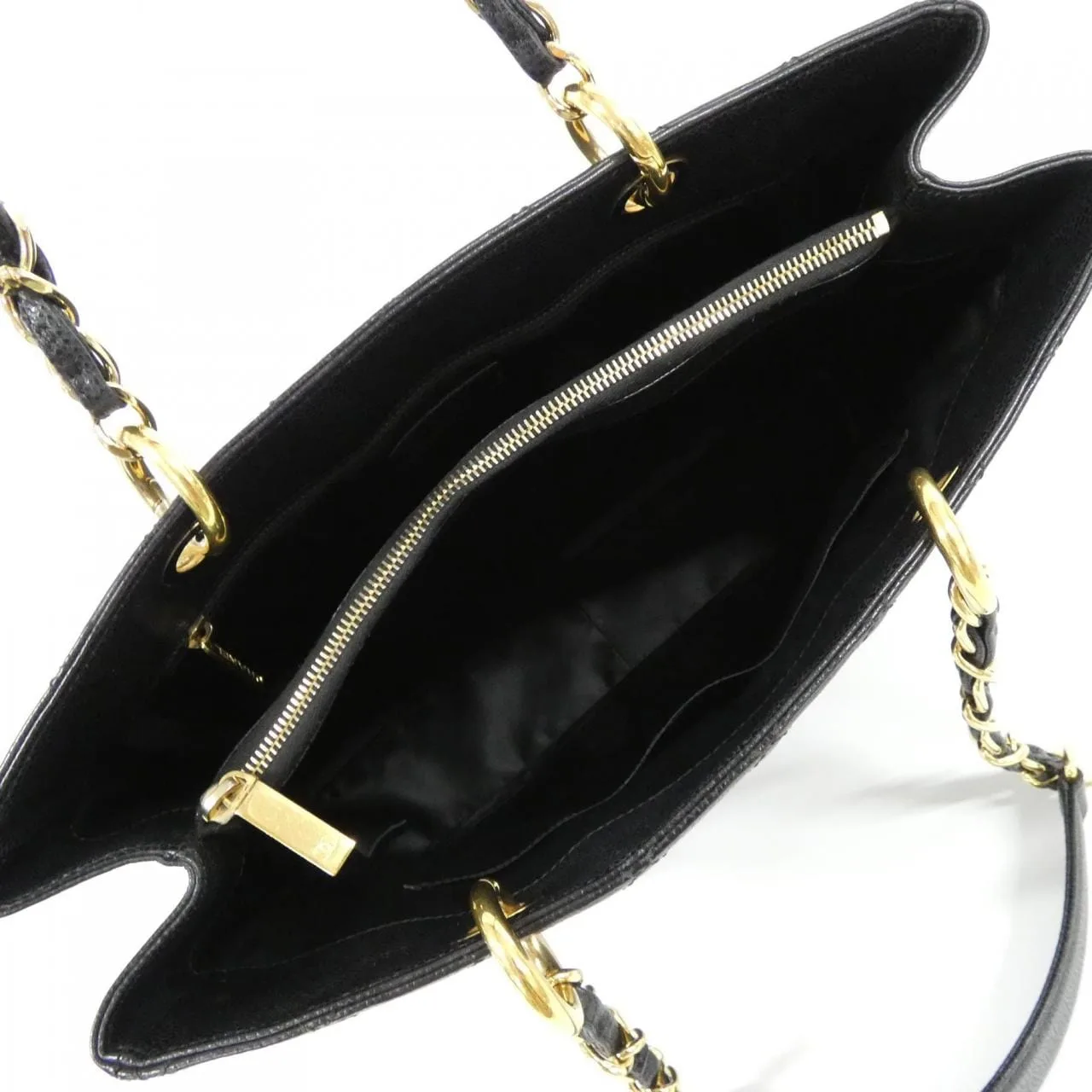 CHANEL 50995 Shoulder Grained Calfskin 黑色 荔枝紋牛皮 中古品A - 縮圖 9