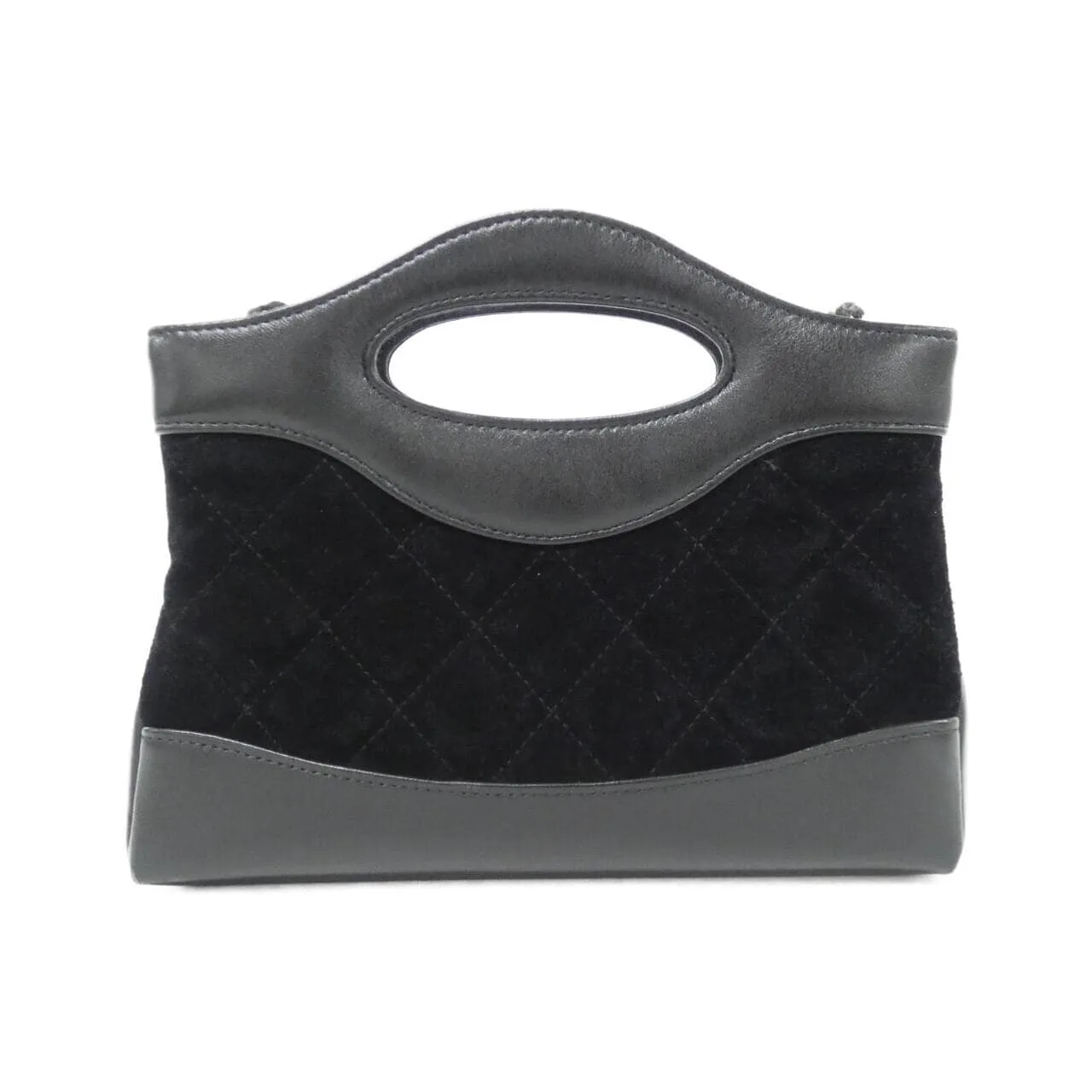 CHANEL Chanel 19 AP3656 Handbag Lambskin Black Lambskin Rank B - Thumbnail 2