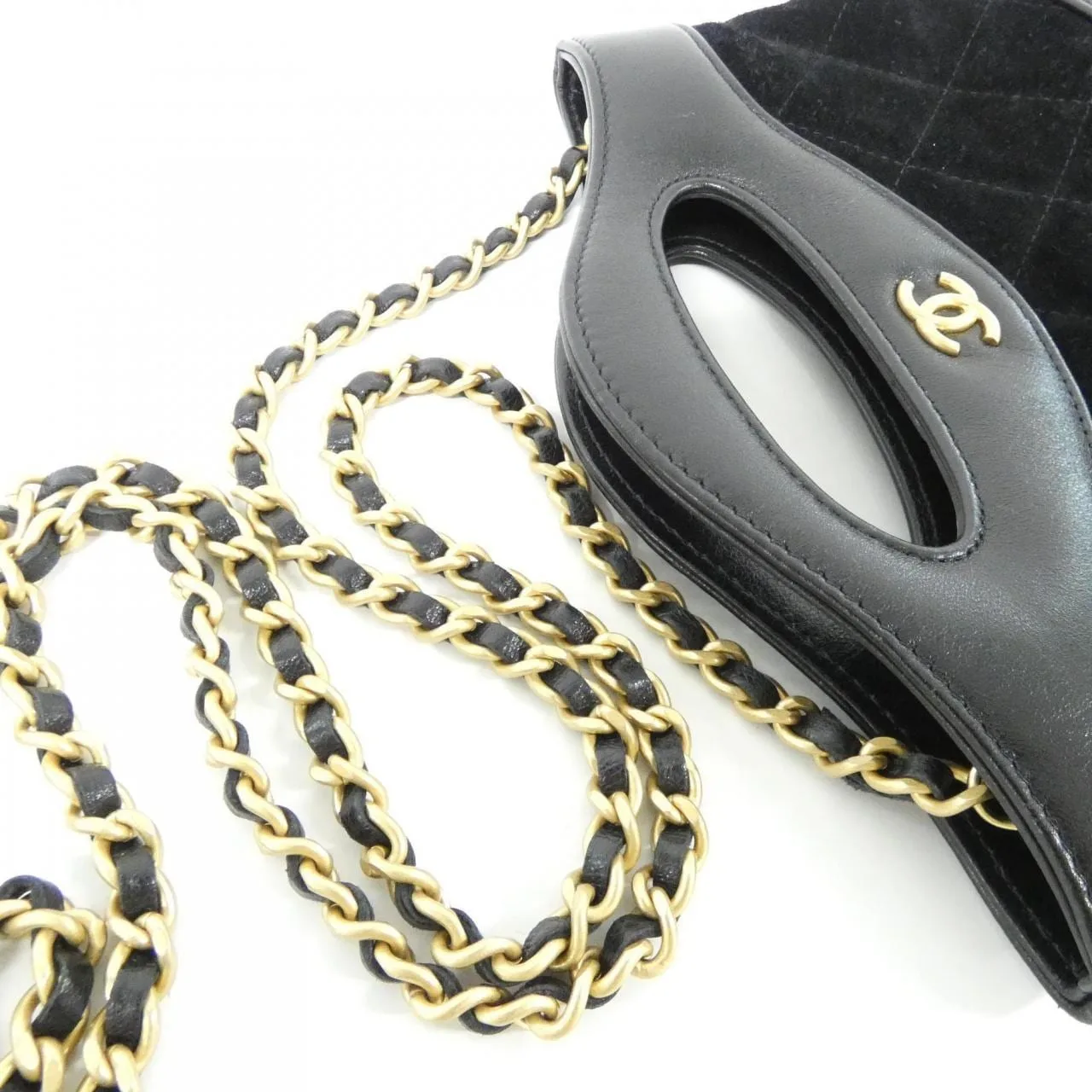 CHANEL Chanel 19 AP3656 Handbag Lambskin Black Lambskin Rank B - Thumbnail 6