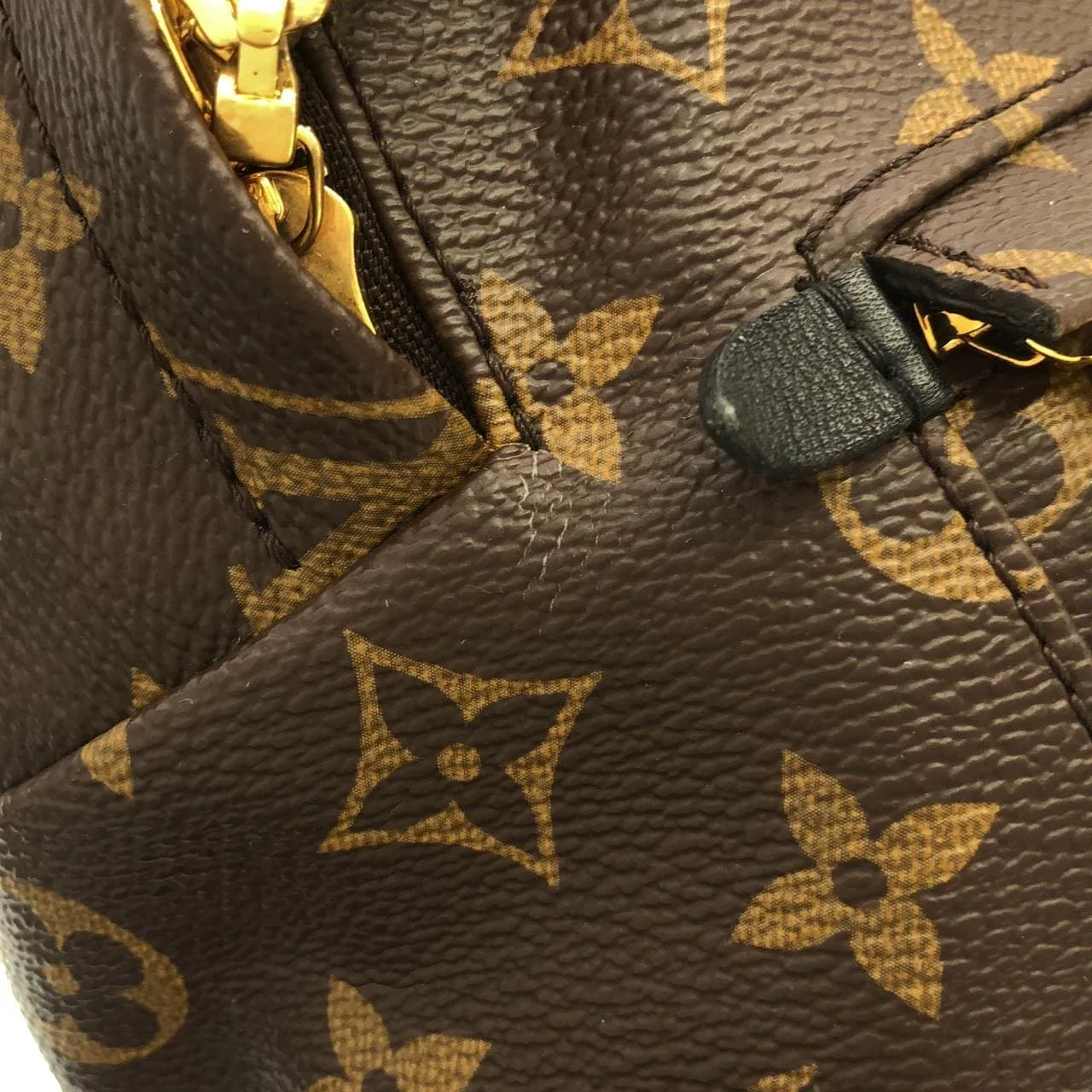 LOUIS VUITTON Palm Springs M41560 背包 Monogram 黑色 Monogram 中古品A - 縮圖 6