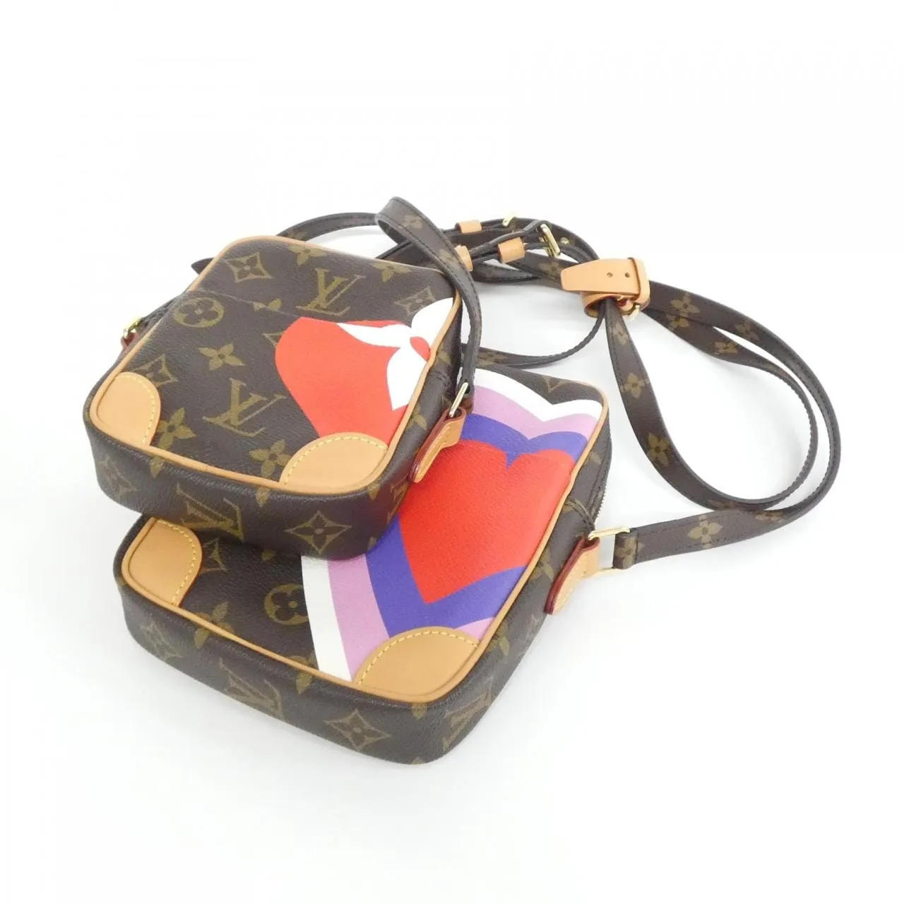 LOUIS VUITTON M57450 Shoulder Monogram 黑色 Monogram 中古品A - 縮圖 3