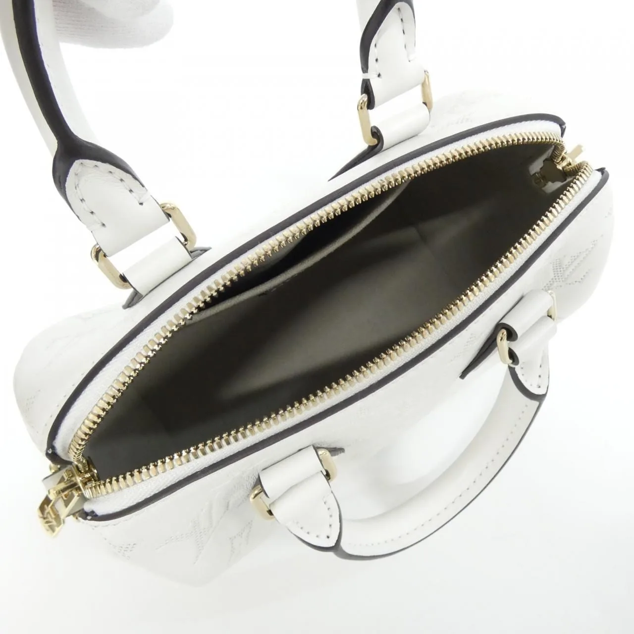 LOUIS VUITTON Speedy M11276 Boston Monogram 白色 Monogram 中古品A - 縮圖 7