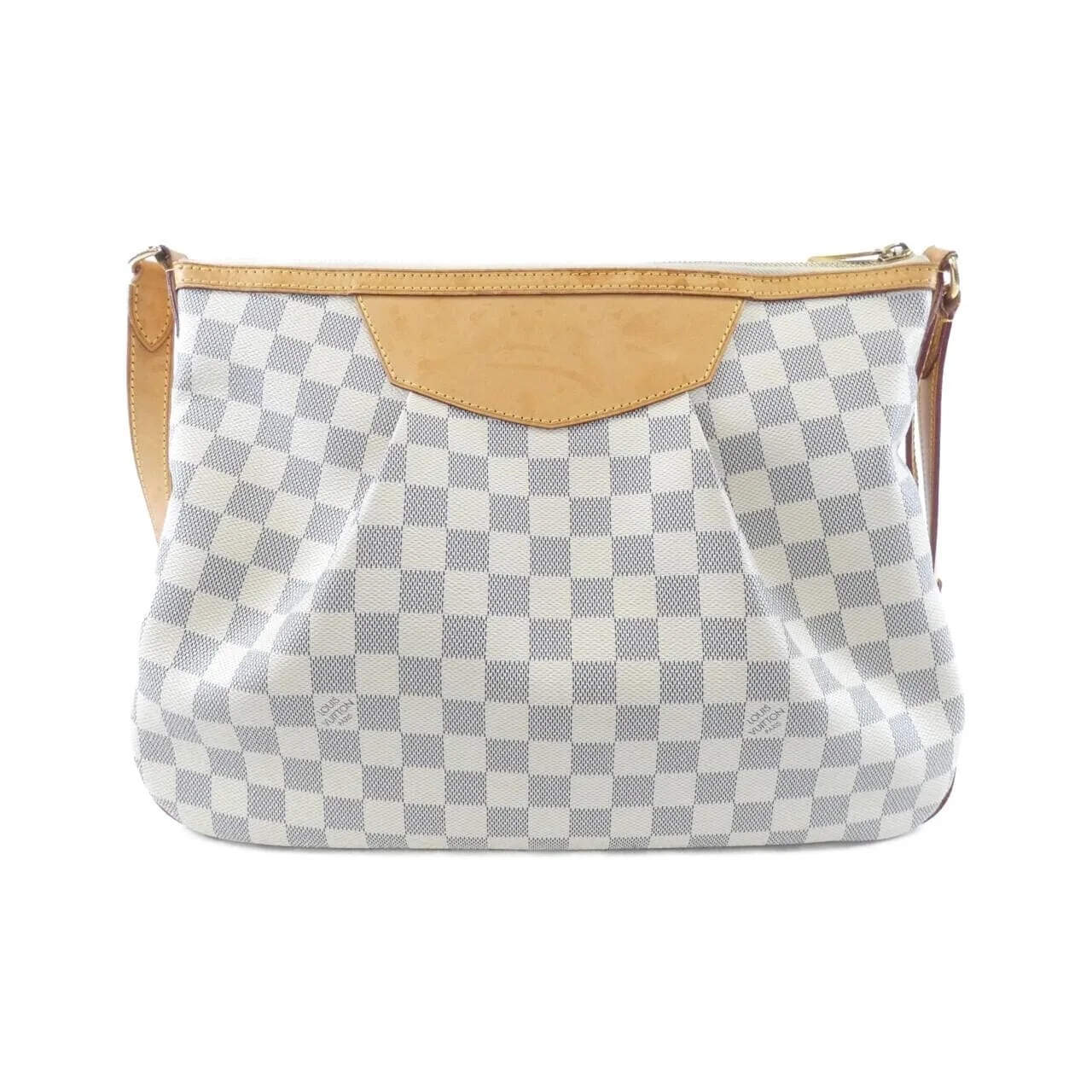 LOUIS VUITTON Siracusa N41112 Shoulder Damier 黑色 Damier 中古品B - 縮圖 2