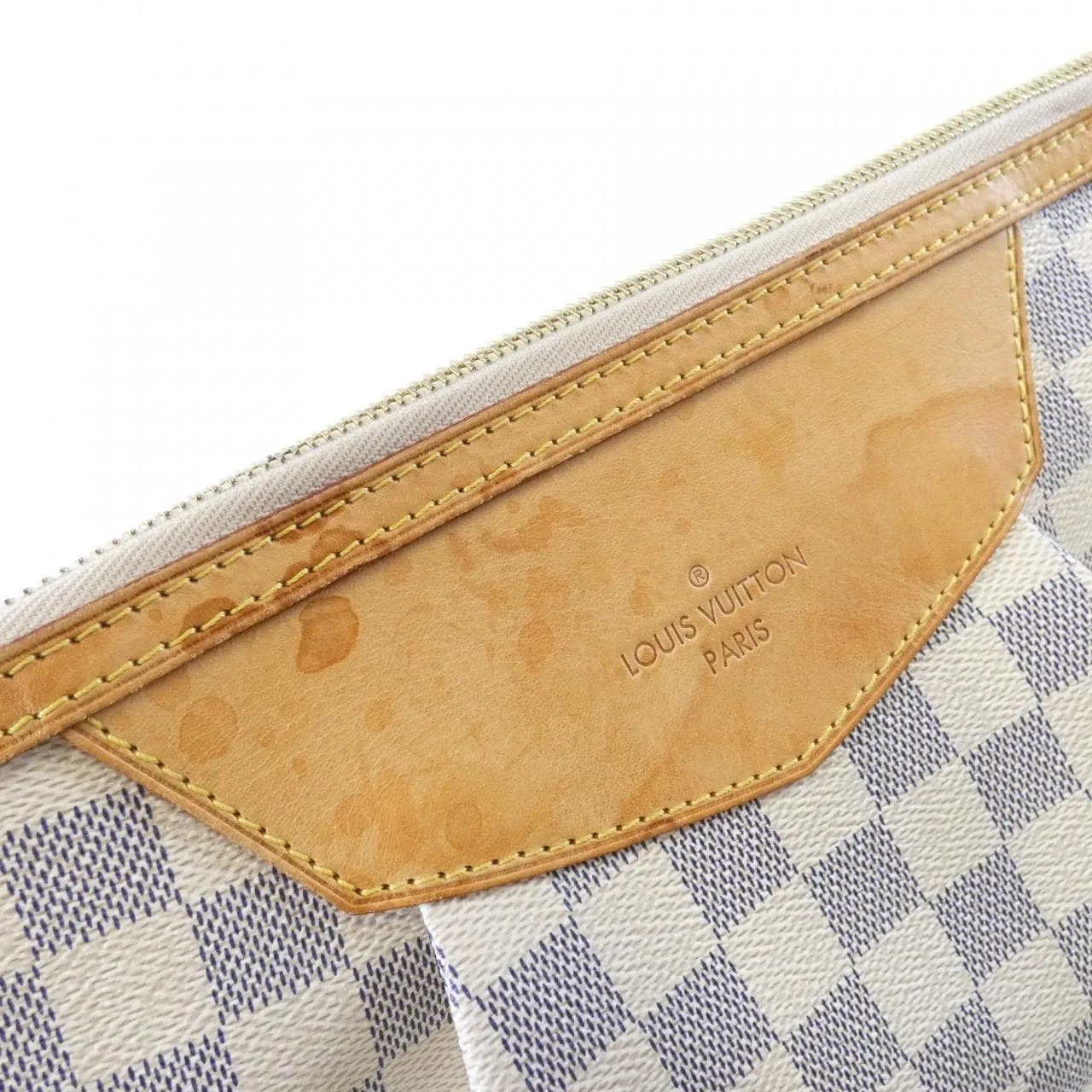 LOUIS VUITTON Siracusa N41112 Shoulder Damier 黑色 Damier 中古品B - 縮圖 4