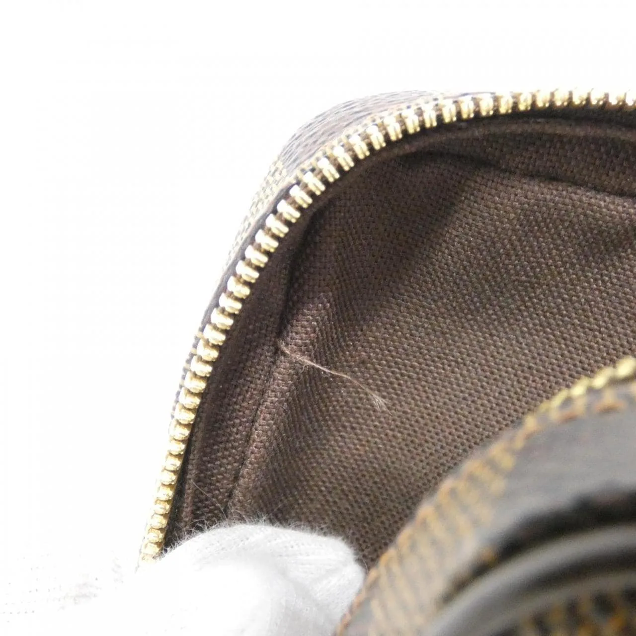 LOUIS VUITTON N61738 Pouch Damier 黑色 Damier 中古品A - 縮圖 8