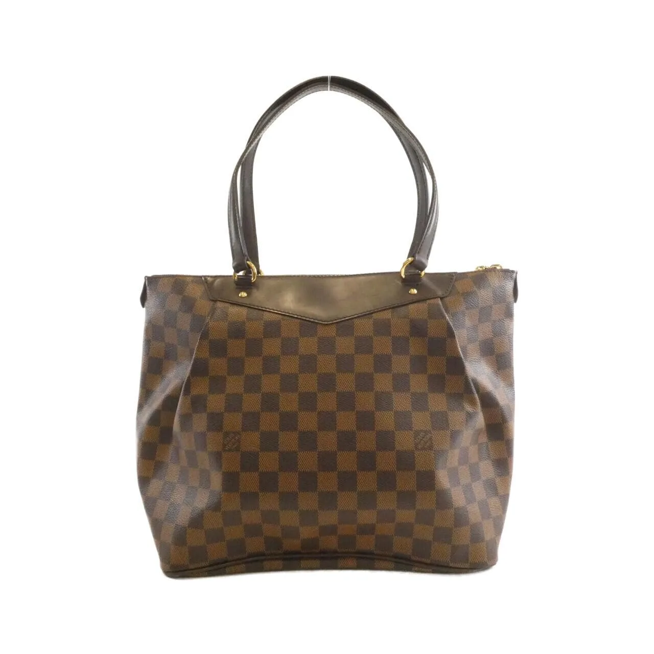 LOUIS VUITTON N41103 手提包 Damier 黑色 Damier 中古品B - 縮圖 2