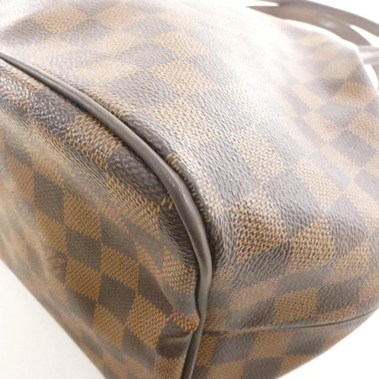 LOUIS VUITTON N41103 手提包 Damier 黑色 Damier 中古品B - 縮圖 3