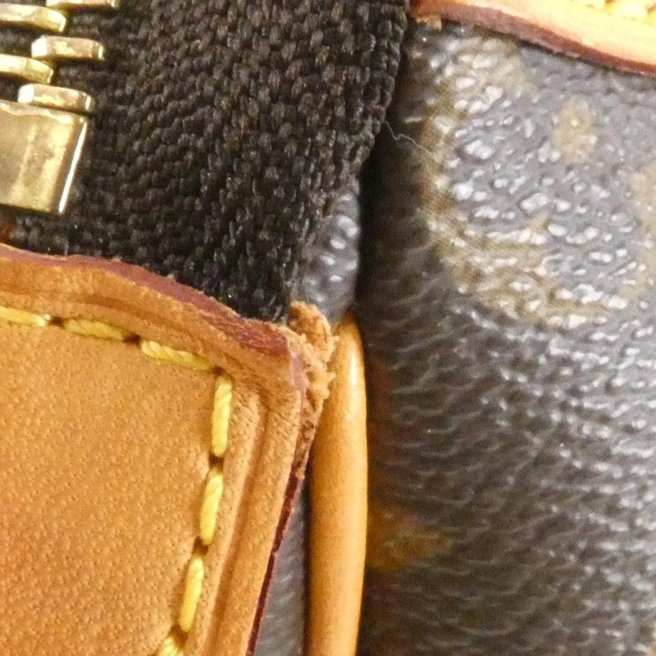 LOUIS VUITTON M40076 Shoulder Monogram 黑色 Monogram 中古品B - 縮圖 5