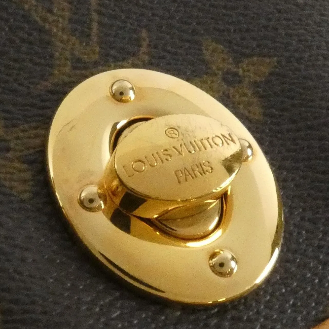 LOUIS VUITTON M40076 Shoulder Monogram 黑色 Monogram 中古品B - 縮圖 7