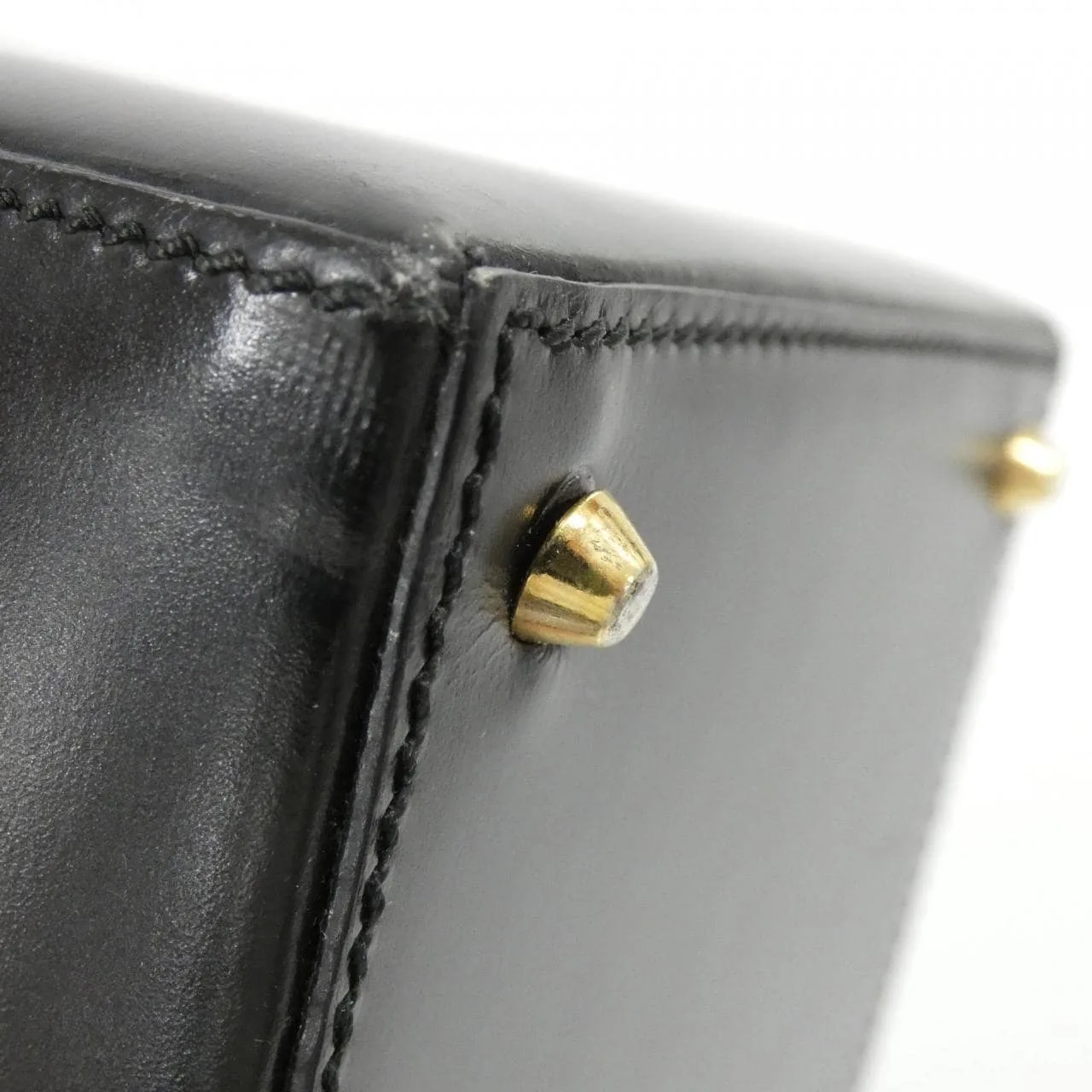 LOEWE 手提包 皮革 深藍色 皮革 中古品A - 縮圖 4