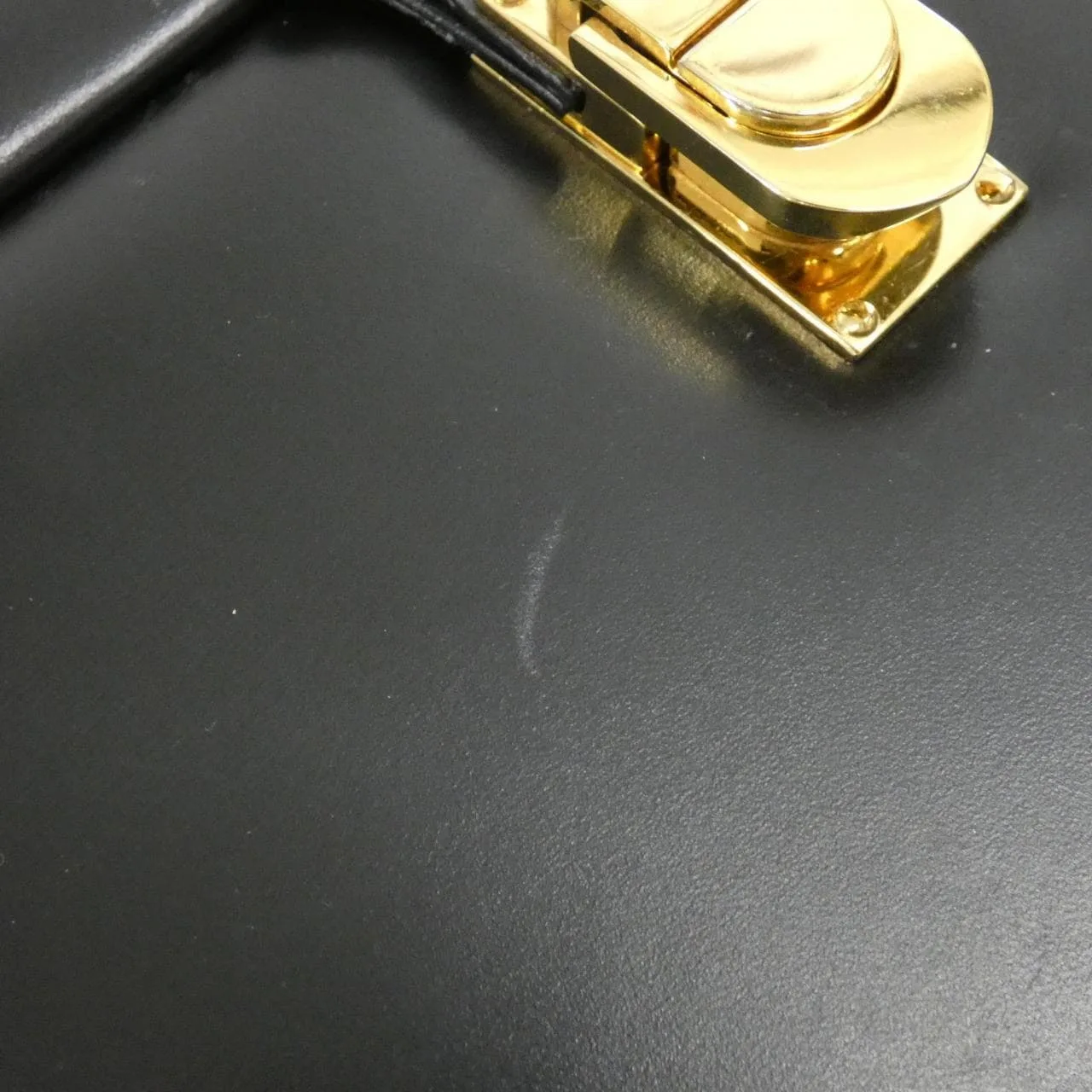 LOEWE 手提包 皮革 深藍色 皮革 中古品A - 縮圖 5