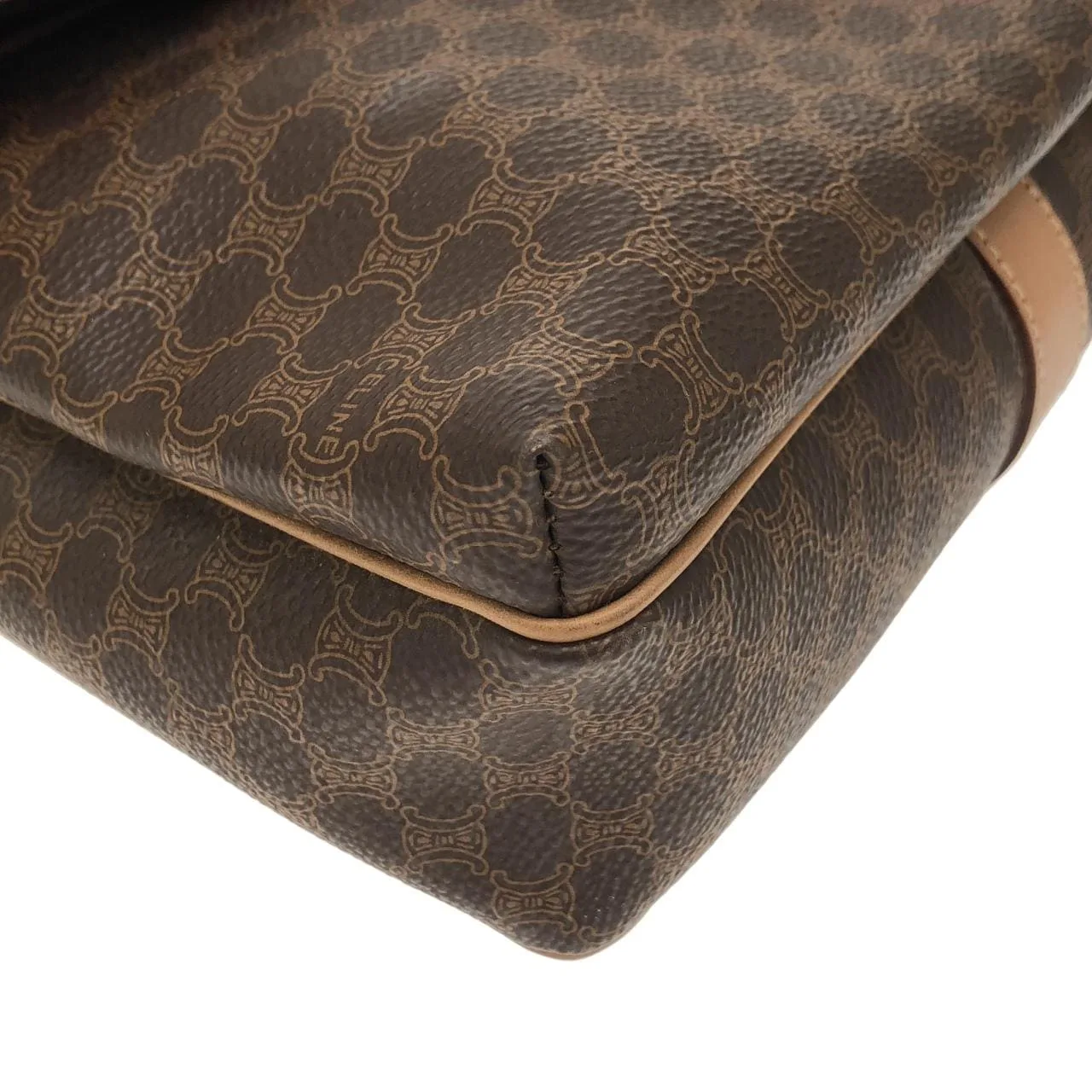 CELINE Shoulder Canvas 棕色 帆布 中古品A - 縮圖 3