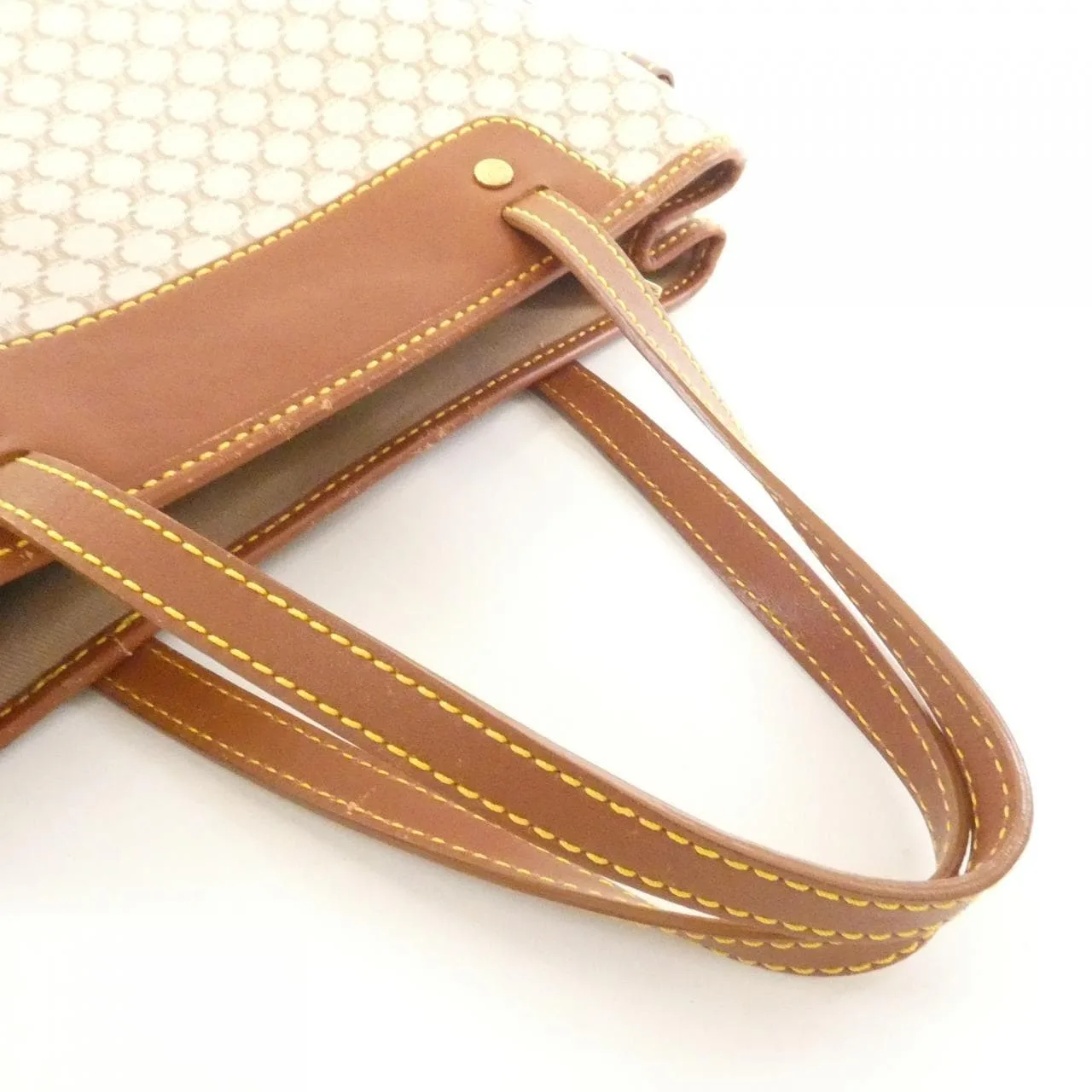 CELINE 手提包 帆布 米色 帆布 中古品B - 縮圖 4