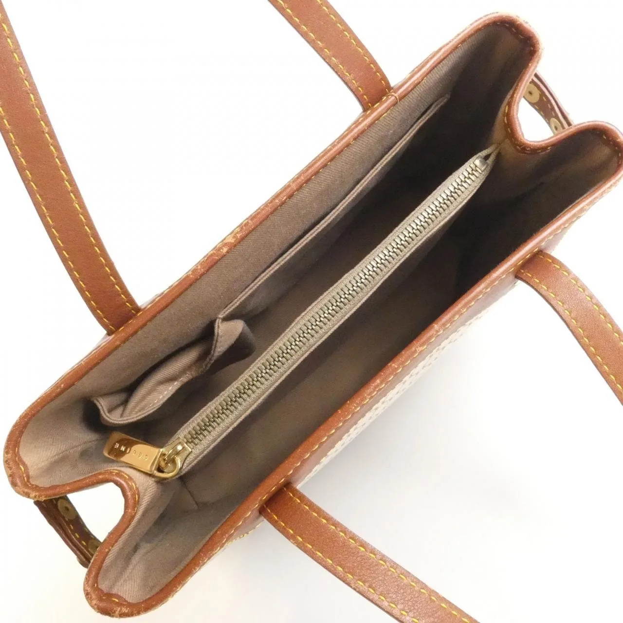 CELINE 手提包 帆布 米色 帆布 中古品B - 縮圖 7