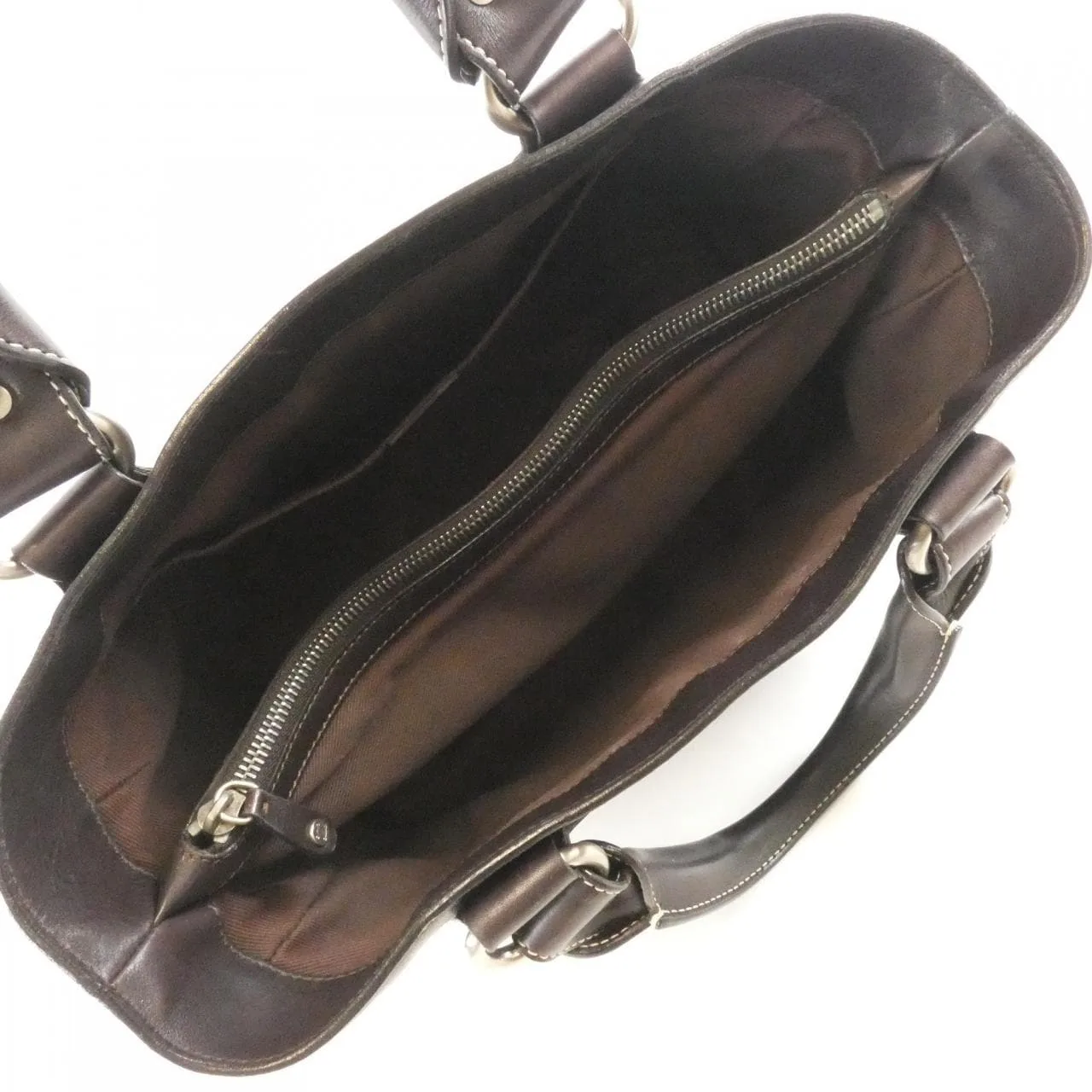 CELINE Boogie 134023S0F 手提包 皮革 棕色 皮革 中古品B - 縮圖 8