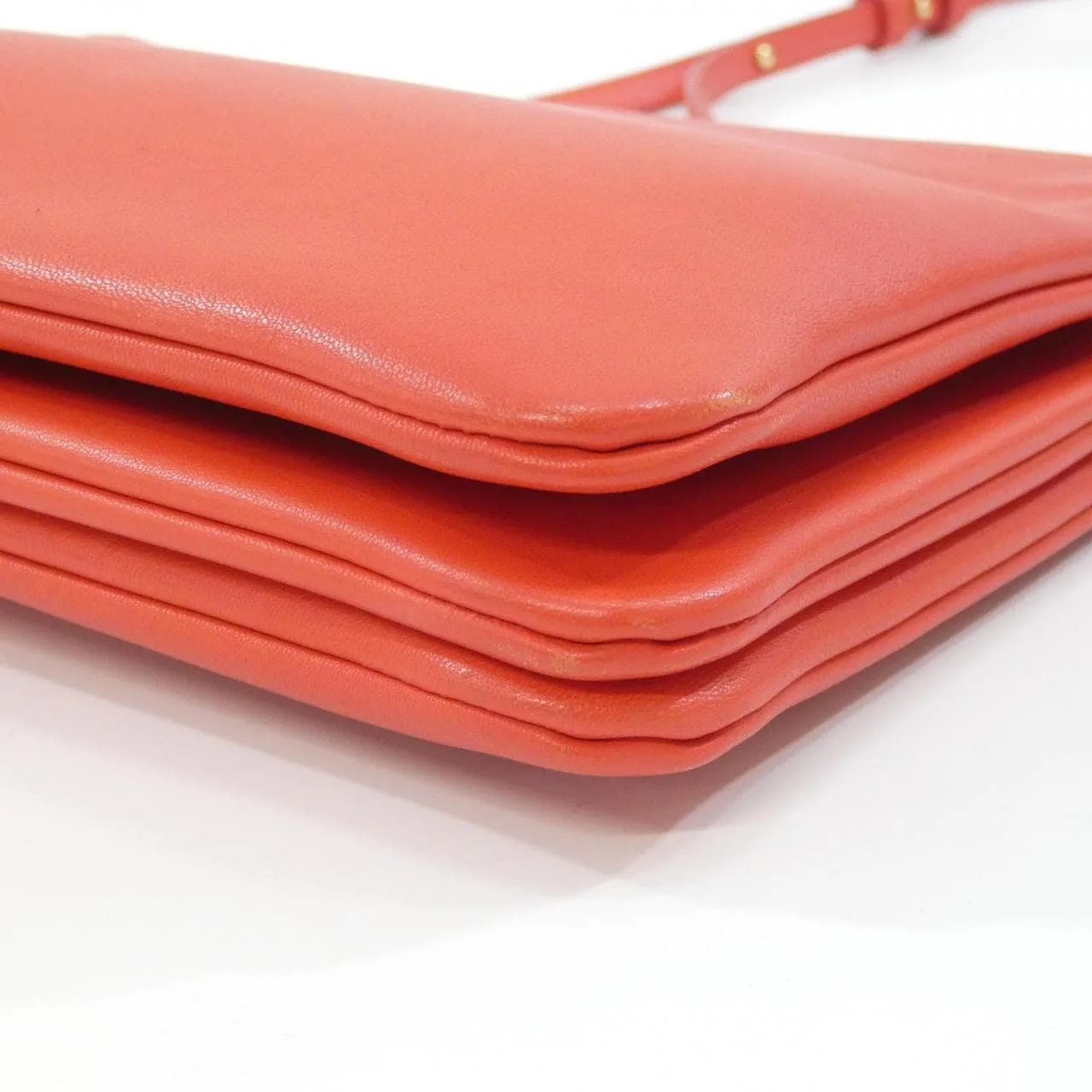 CELINE 171453ETA Shoulder Lambskin 黑色 羊皮 中古品B - 縮圖 3