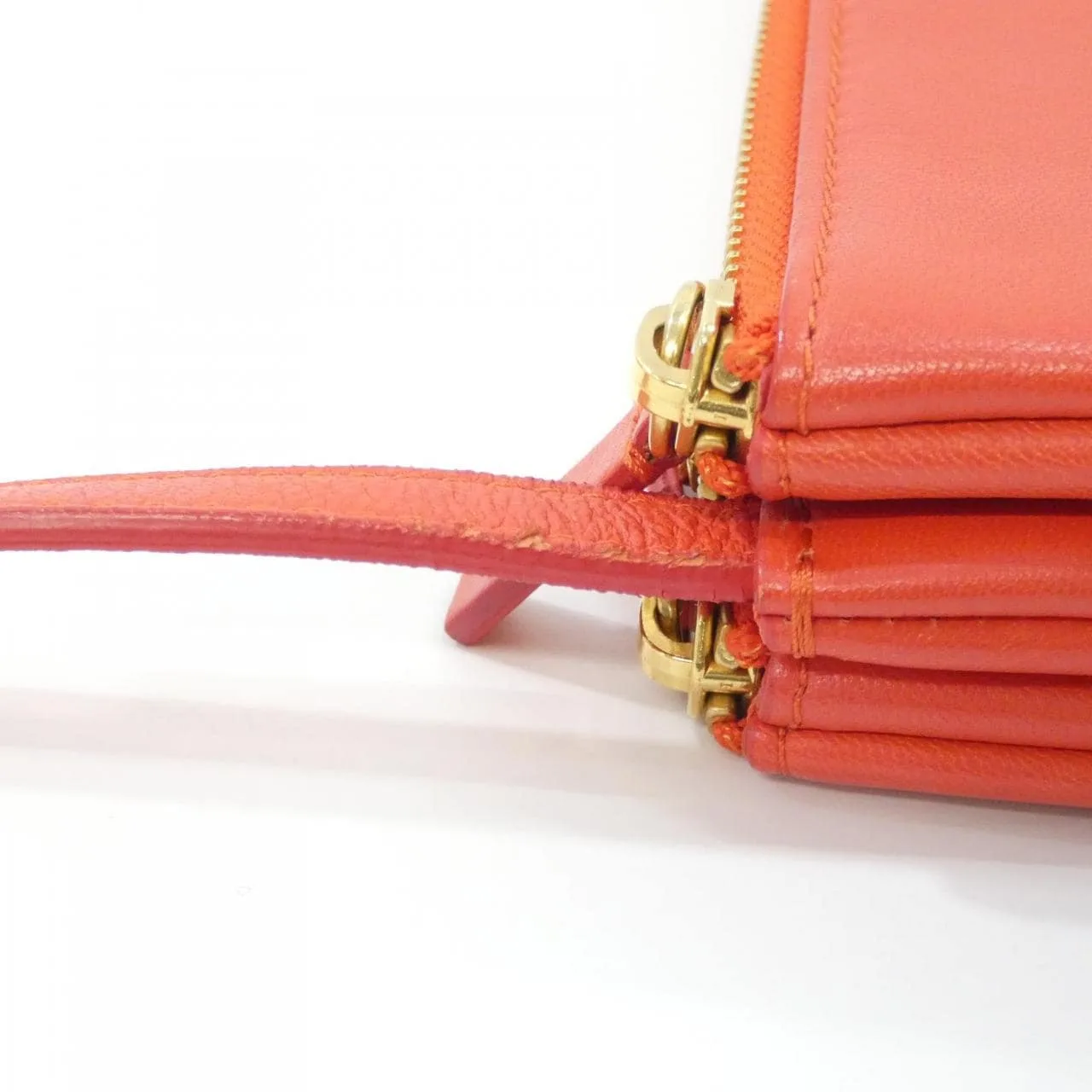 CELINE 171453ETA Shoulder Lambskin 黑色 羊皮 中古品B - 縮圖 5