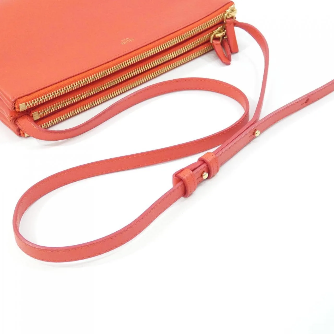 CELINE 171453ETA Shoulder Lambskin 黑色 羊皮 中古品B - 縮圖 6