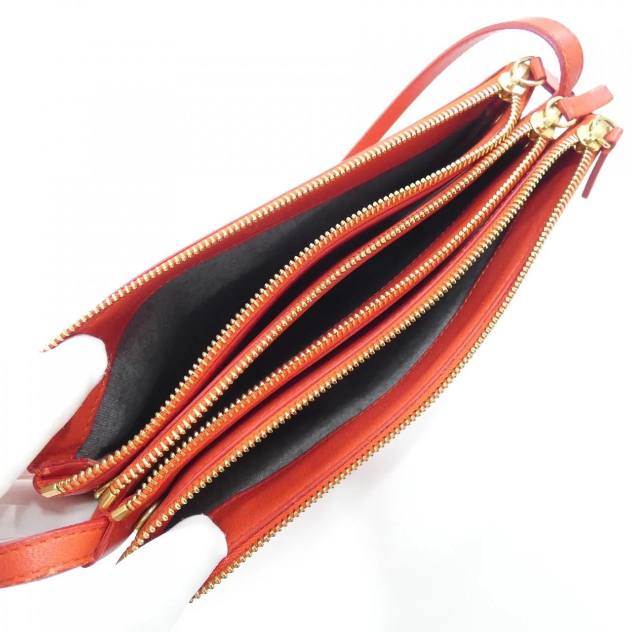 CELINE 171453ETA Shoulder Lambskin 黑色 羊皮 中古品B - 縮圖 7