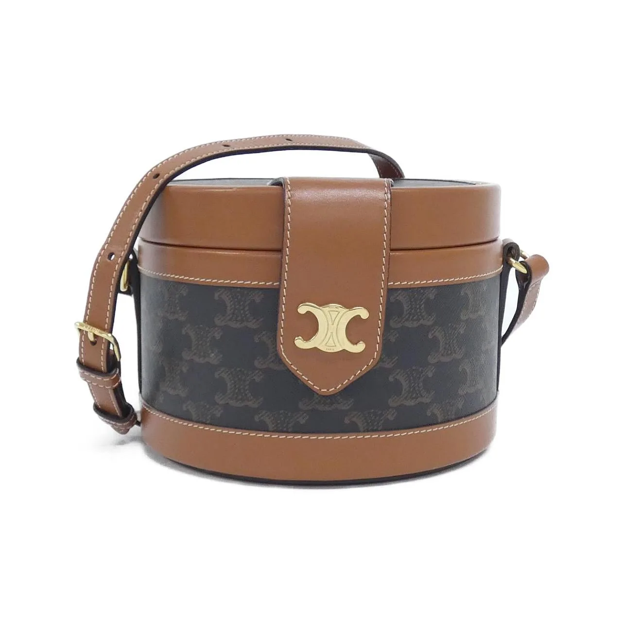 CELINE 195192BZJ Shoulder Canvas Black