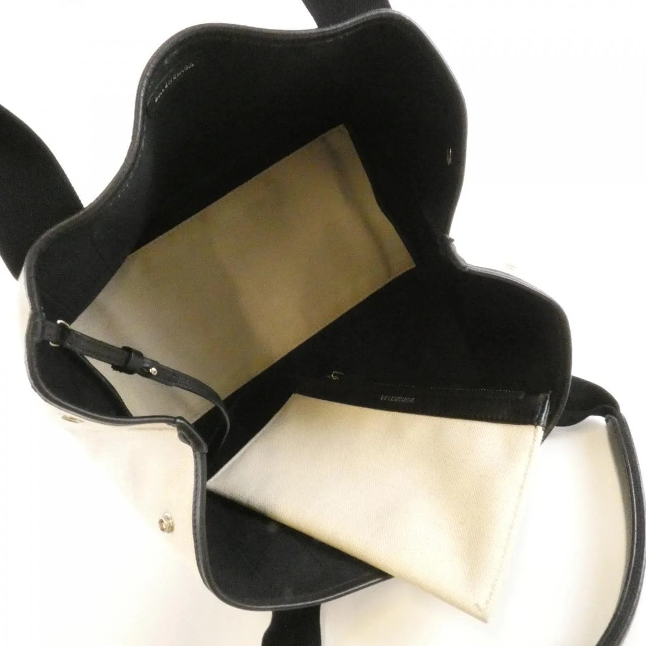 BALENCIAGA 339933 AQ38N Handbag Canvas Navy Canvas Rank B - Thumbnail 9