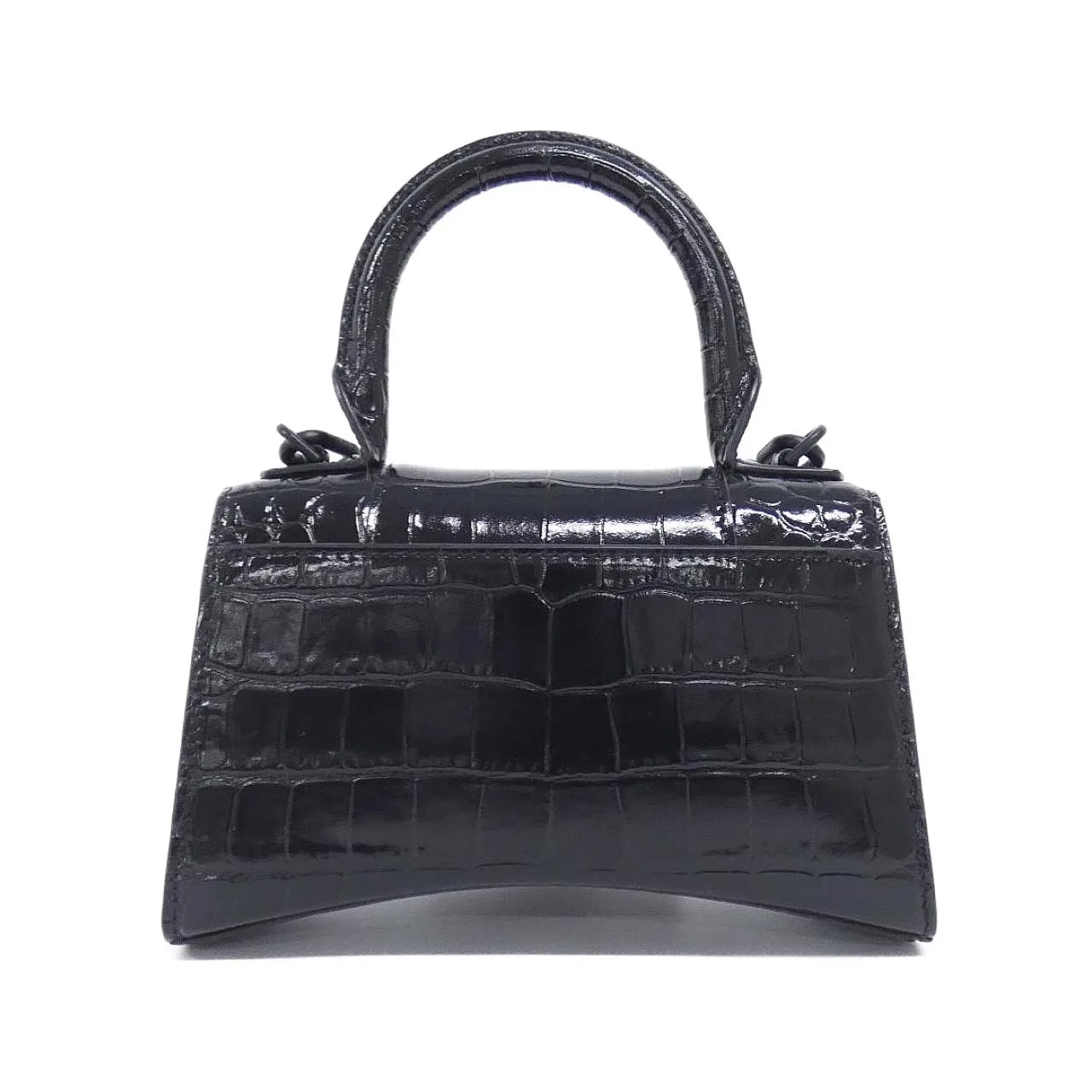 BALENCIAGA Hourglass 592833 1LR67 Handbag Black Rank A - Thumbnail 2