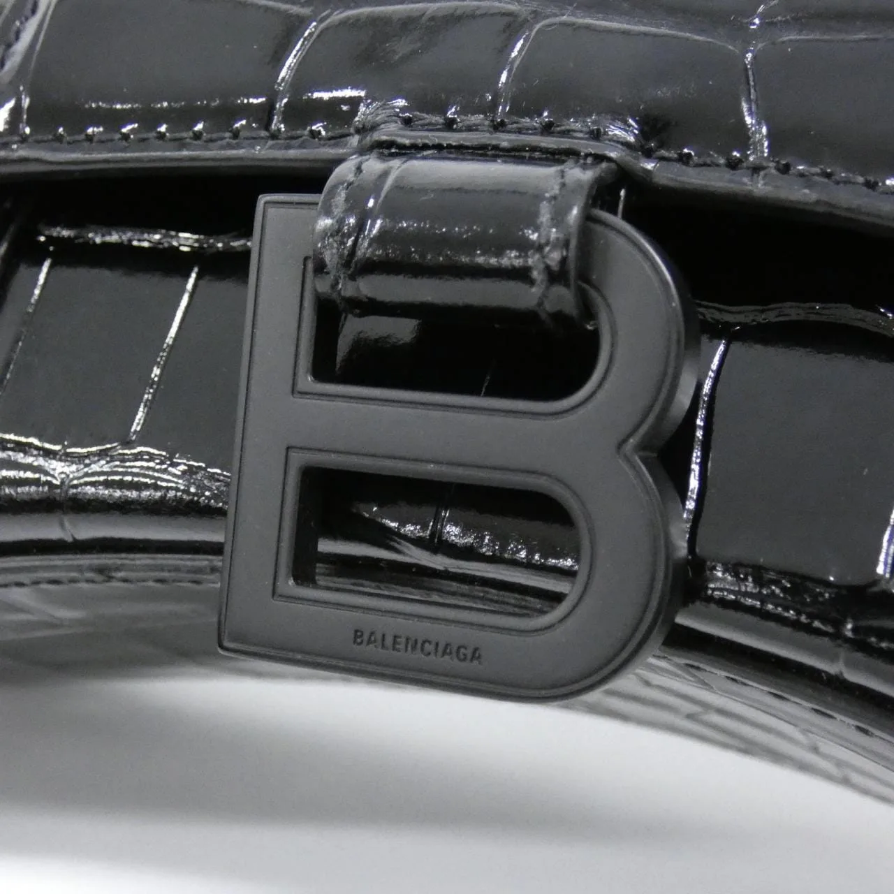 BALENCIAGA Hourglass 592833 1LR67 Handbag Black Rank A - Thumbnail 4