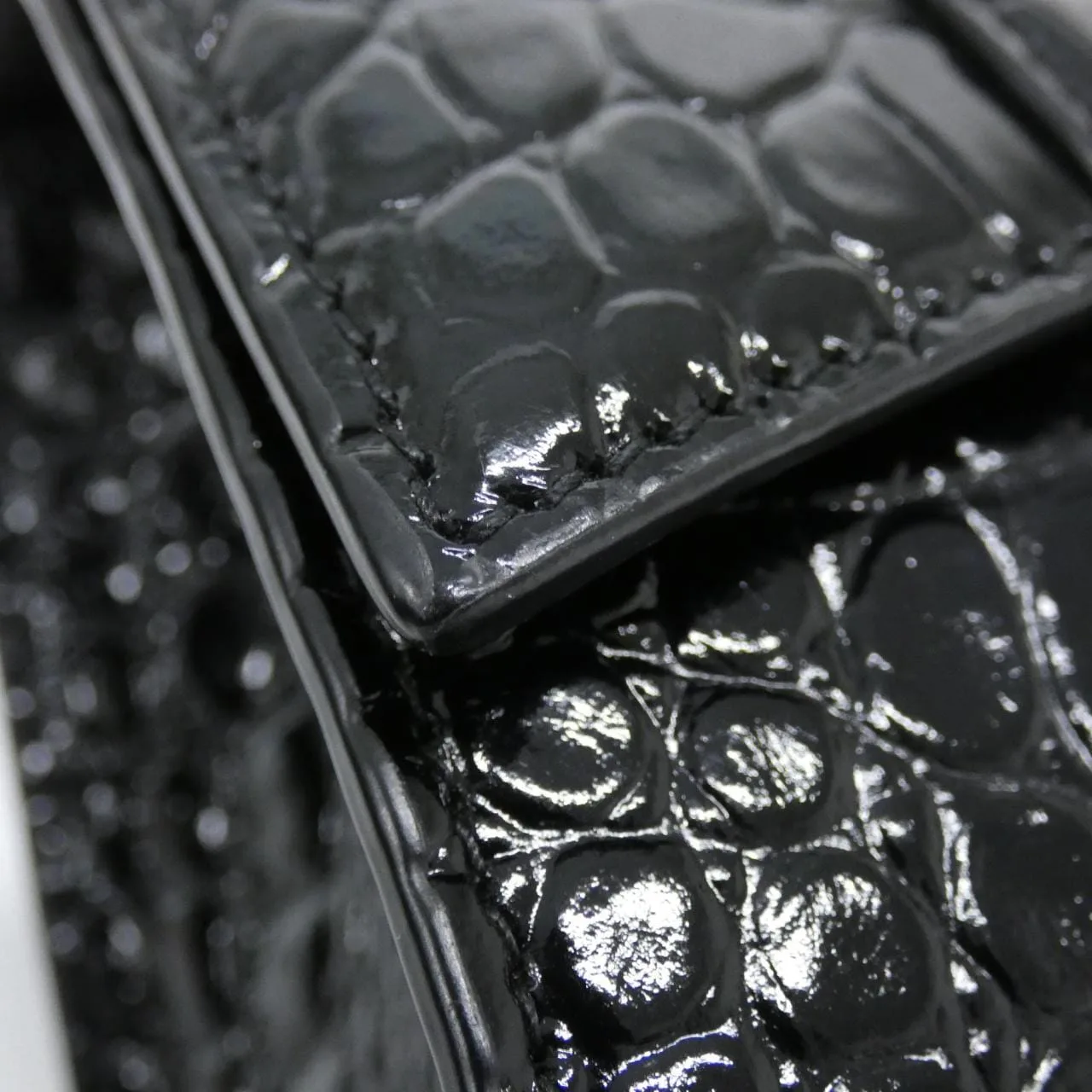 BALENCIAGA Hourglass 592833 1LR67 Handbag Black Rank A - Thumbnail 6