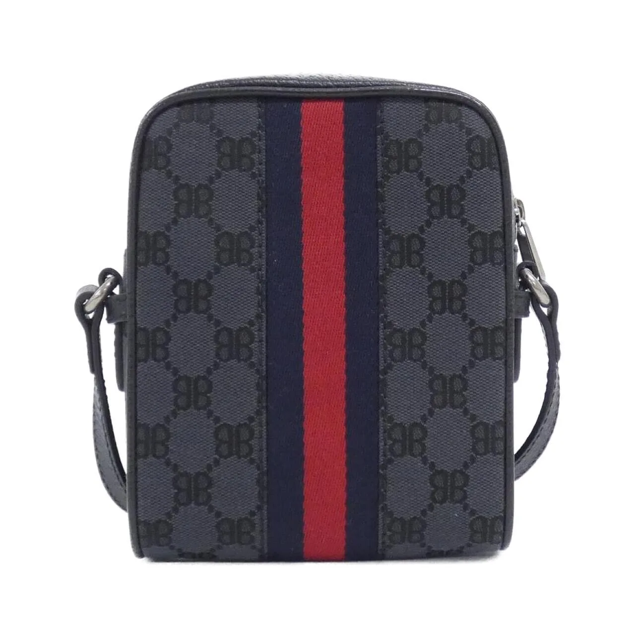 BALENCIAGA 680129 2103X Shoulder Canvas Black Canvas Rank A - Thumbnail 2