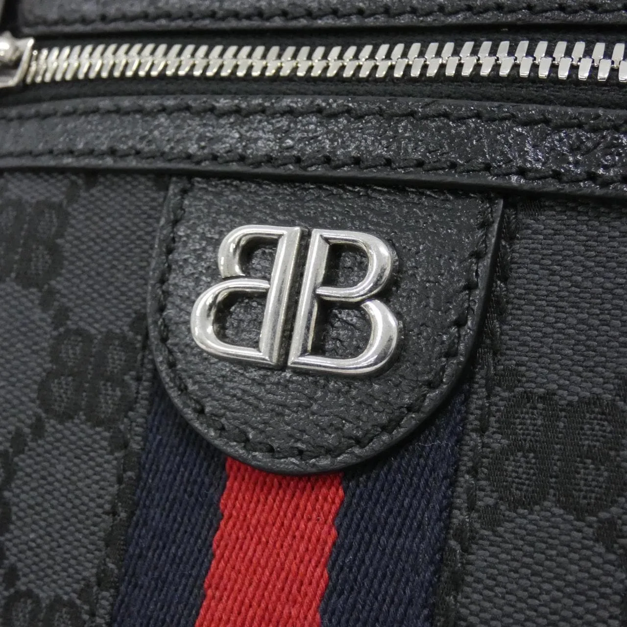 BALENCIAGA 680129 2103X Shoulder Canvas Black Canvas Rank A - Thumbnail 4